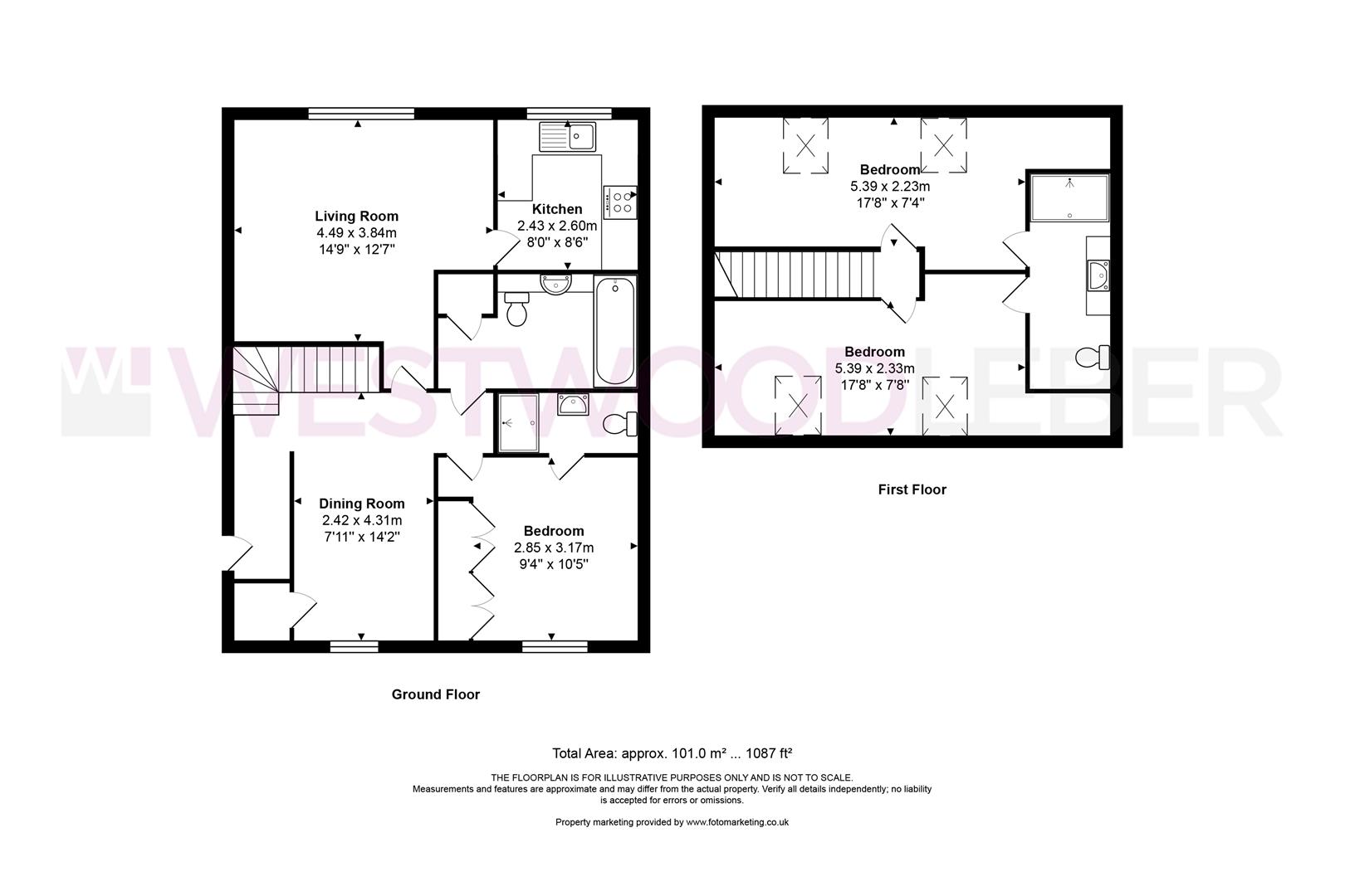151, Plomer Avenue, Hoddesdon floorplan