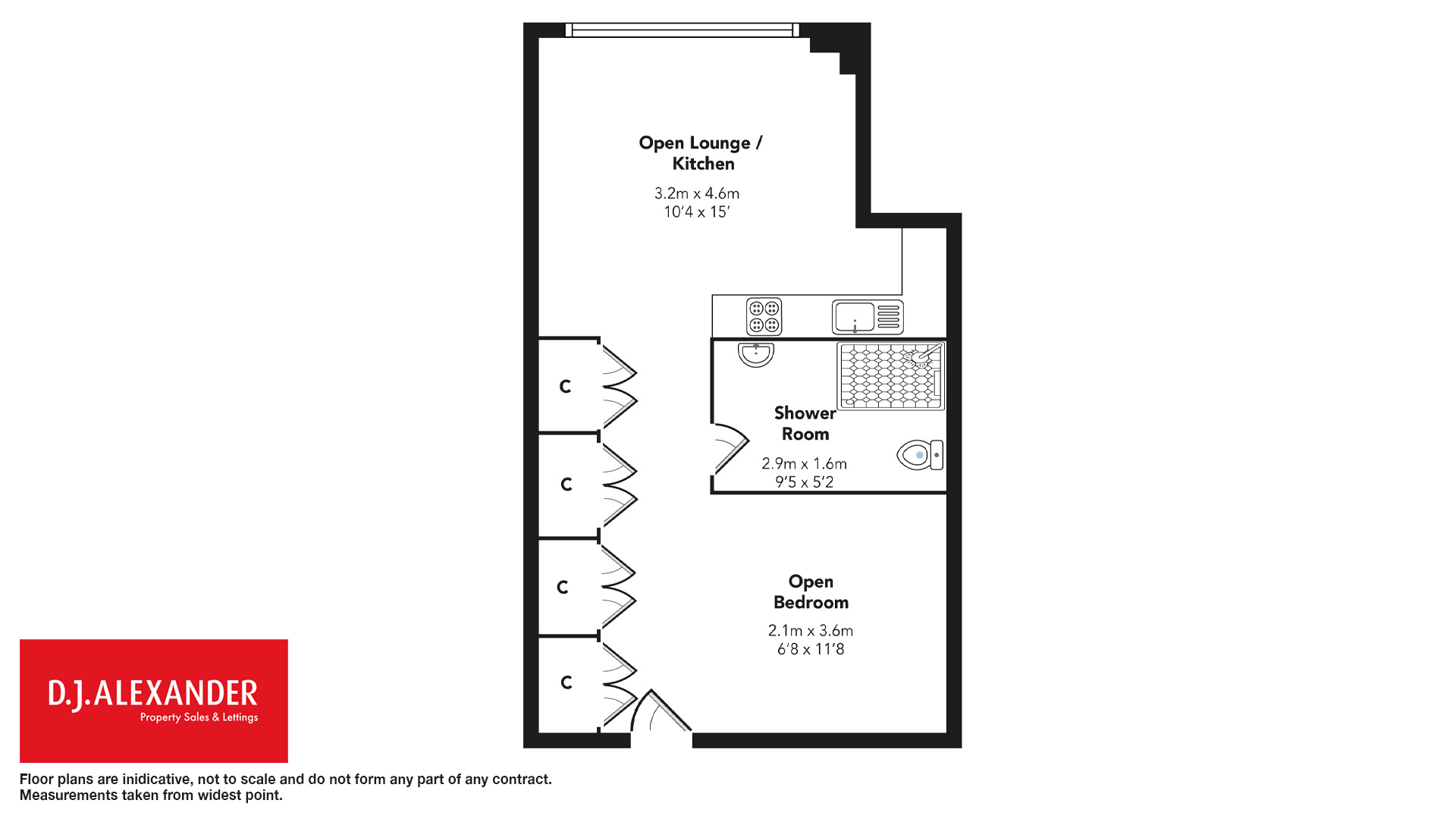 Flat 9/3, 505, Stobcross Street, Glasgow floorplan