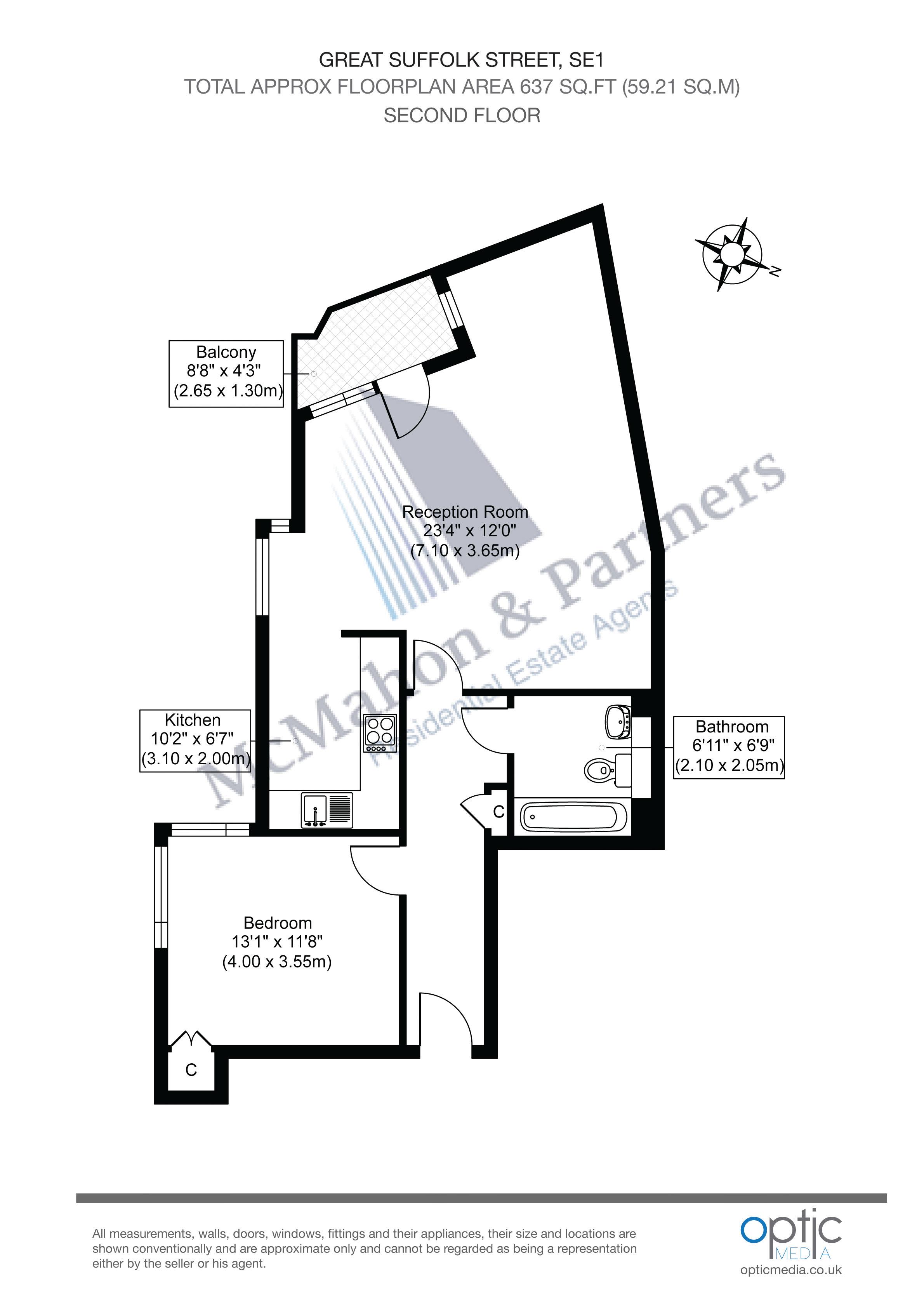 1 Bedrooms Flat to rent in Great Suffolk Street, London SE1