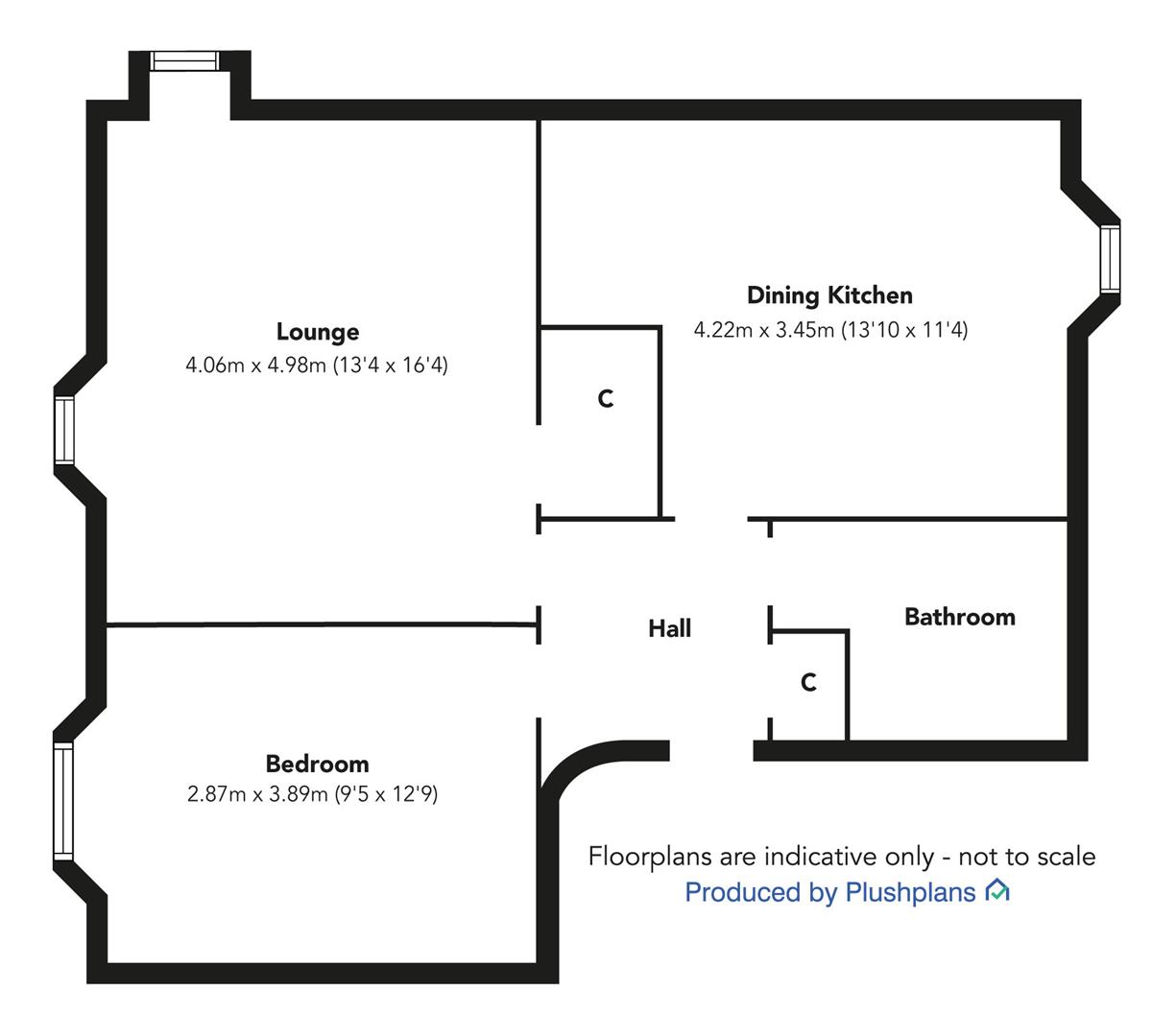 3.1, 136, West Blackhall Street, Greenock floorplan