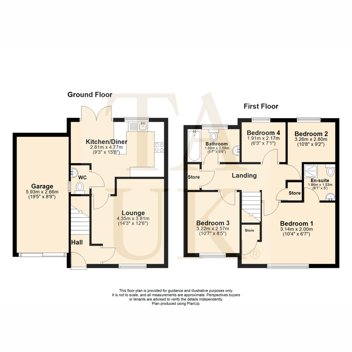 3, Hillingdon Drive, Ilkeston floorplan