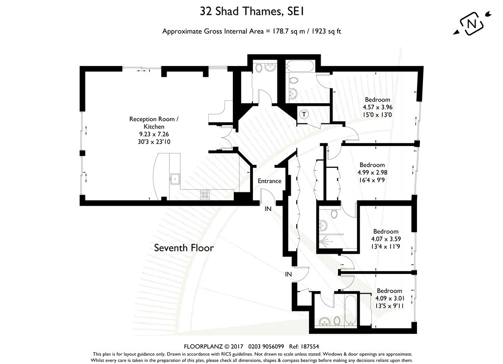 Flat 715,, Spice Quay Heights, London floorplan
