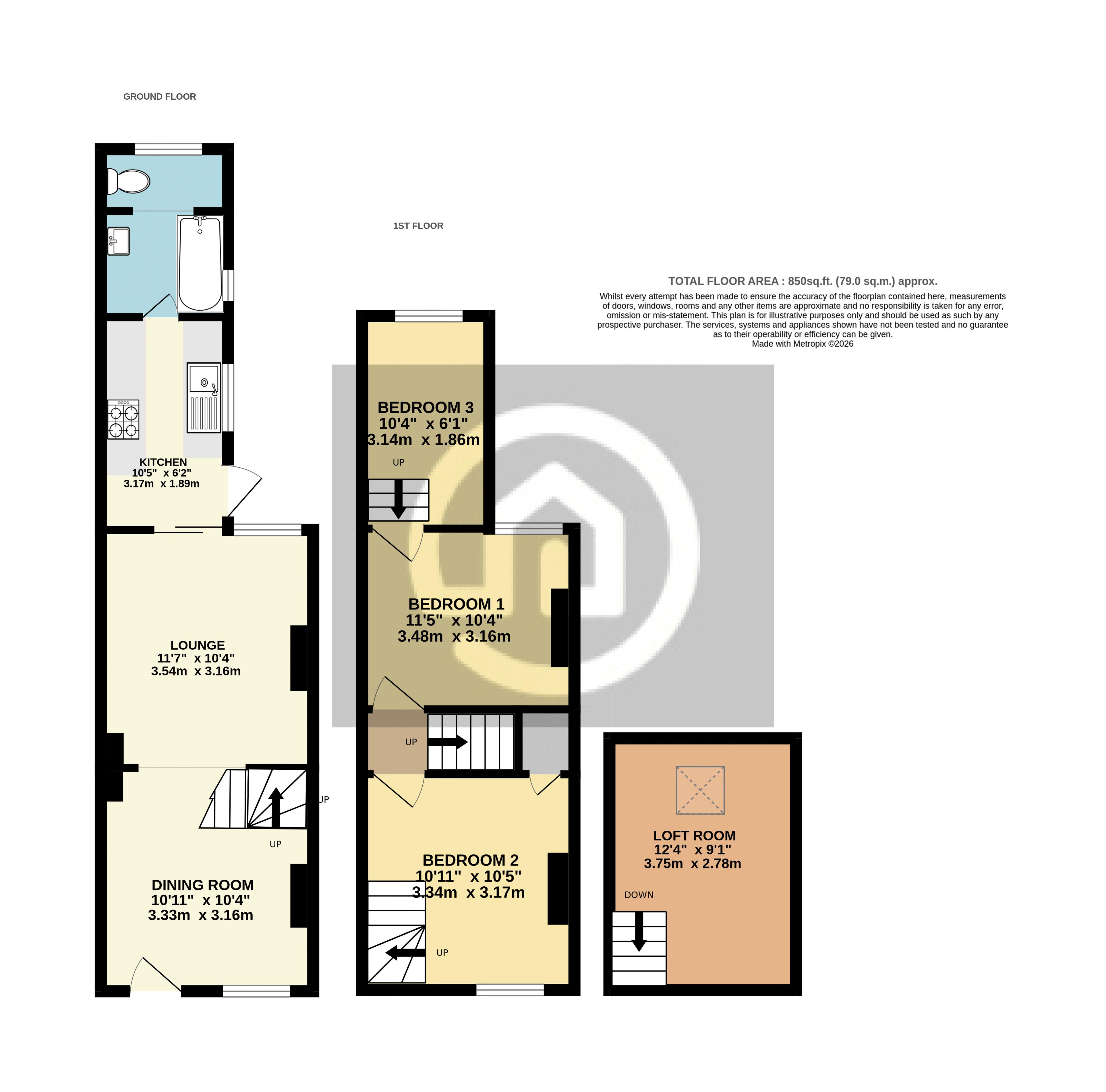 7, Farrer Street, Bedford floorplan
