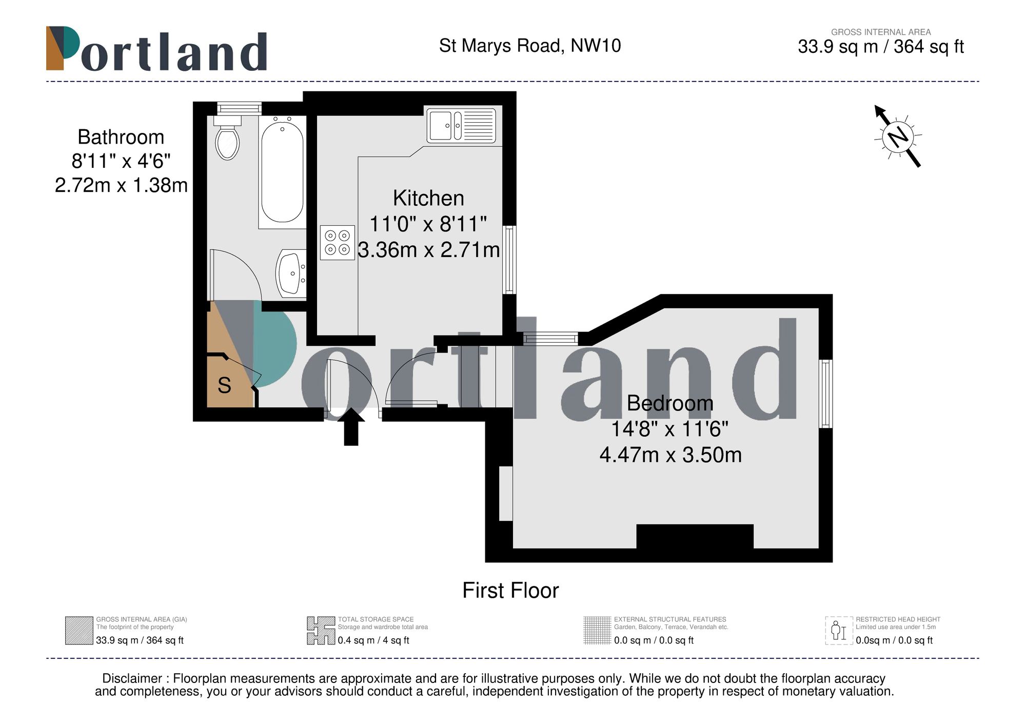 14b, St. Marys Road, London floorplan
