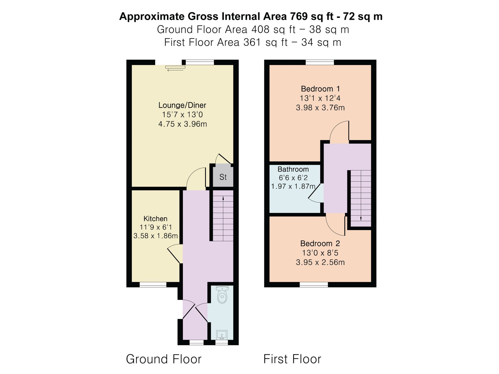 3 Bre Wartha, Truro floorplan