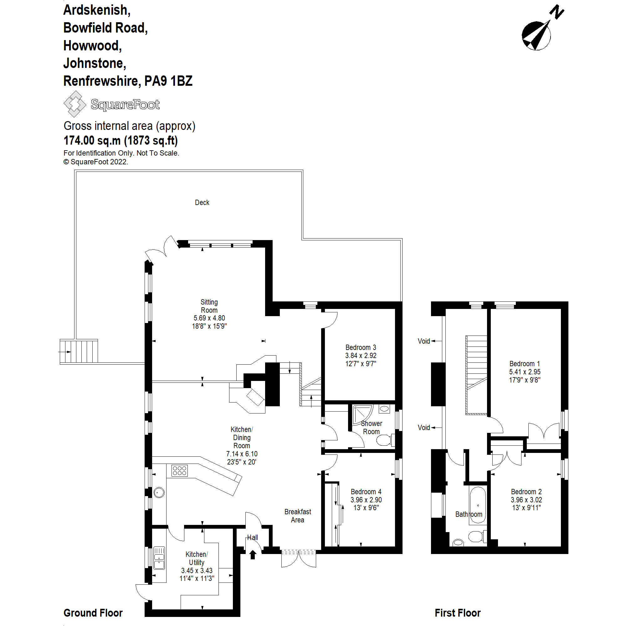 Bowfield Road, Howwood, Johnstone, Renfrewshire PA9, 4 bedroom detached