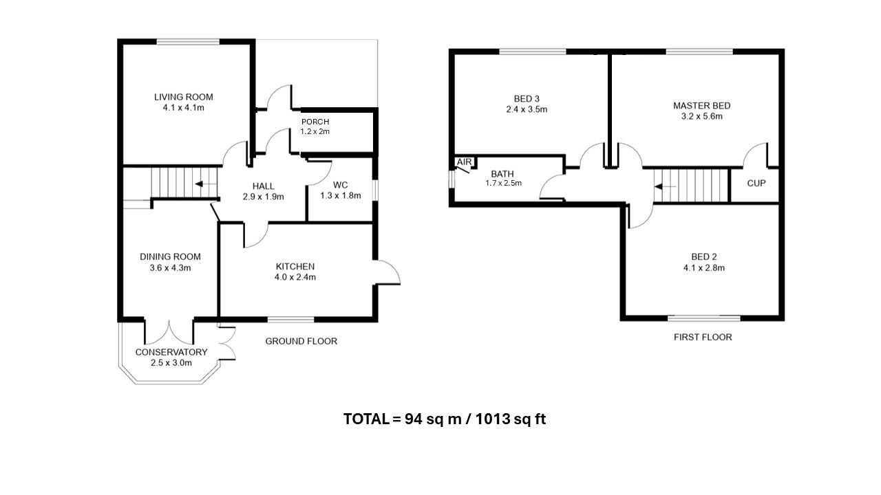 5, Tuckwell Close, Southam floorplan