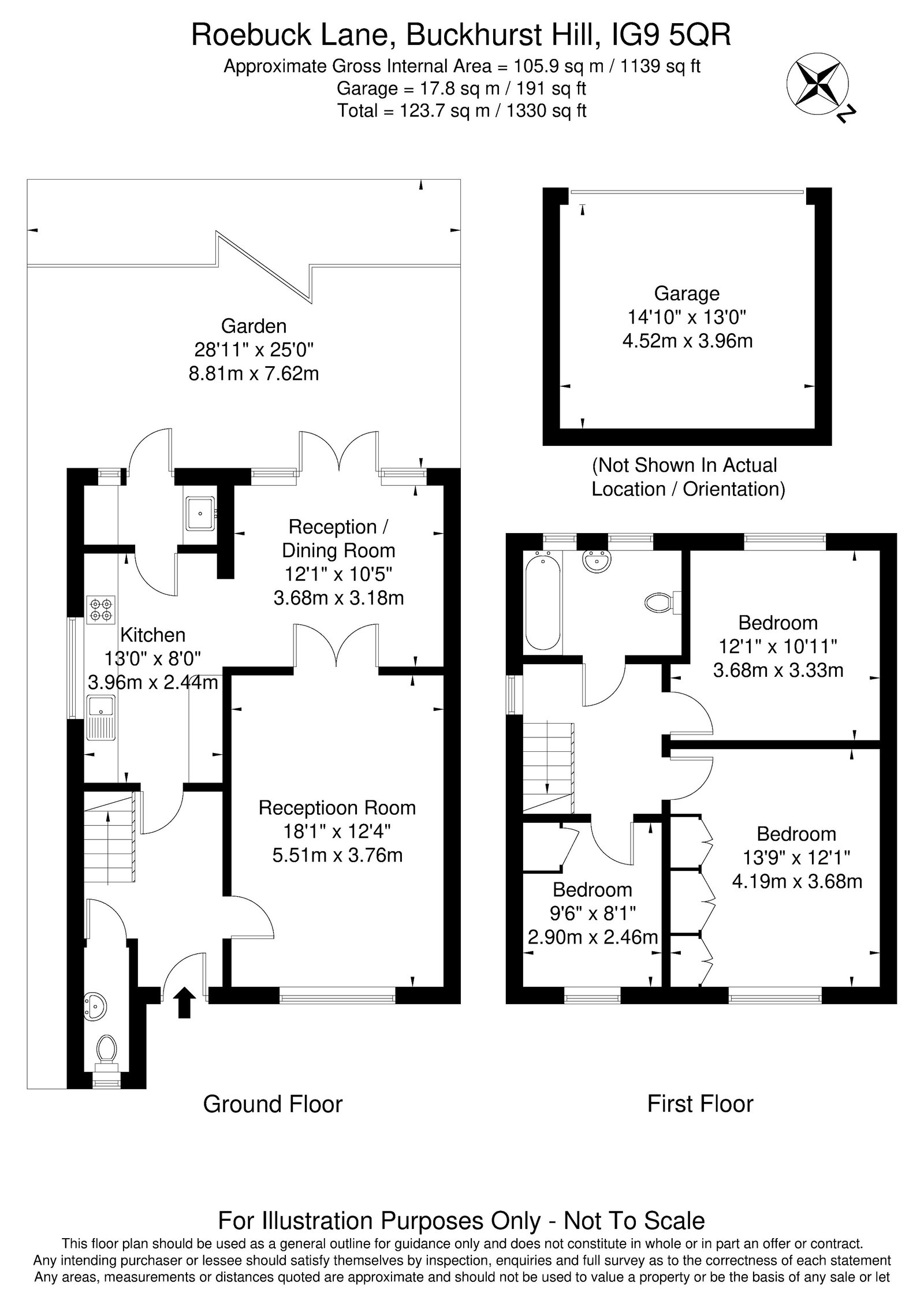 2, Roebuck Lane, Buckhurst Hill floorplan