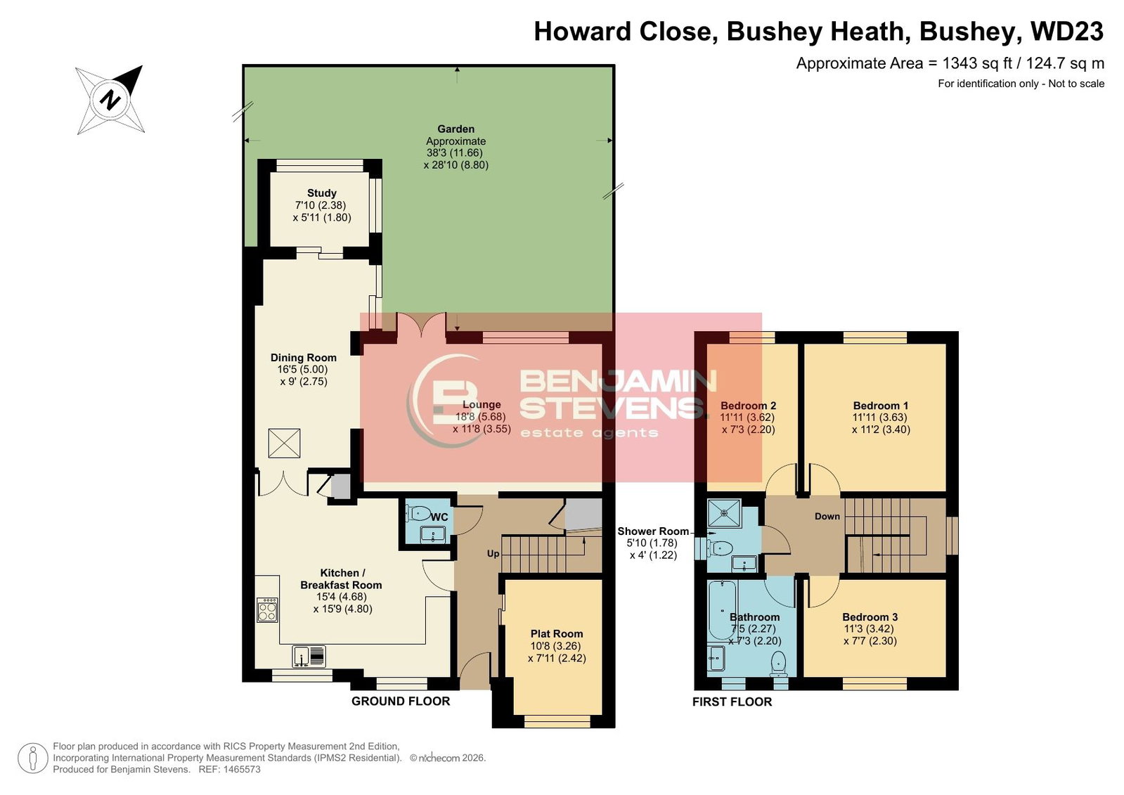 4, Howard Close, Bushey floorplan