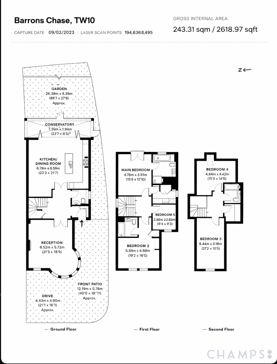 17 Barrons Chase, Richmond floorplan