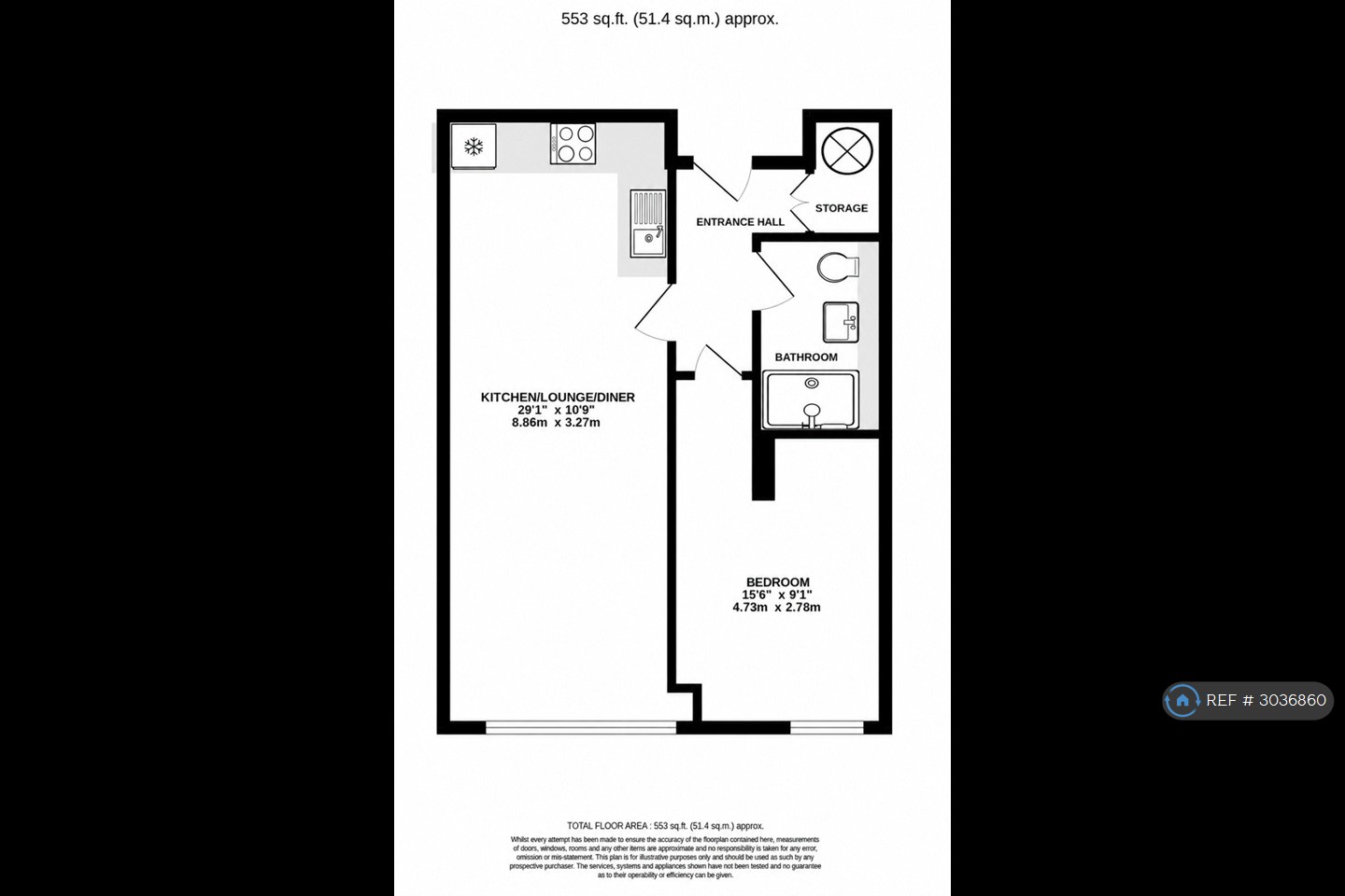 Flat, Norwich House North St, Guildford floorplan