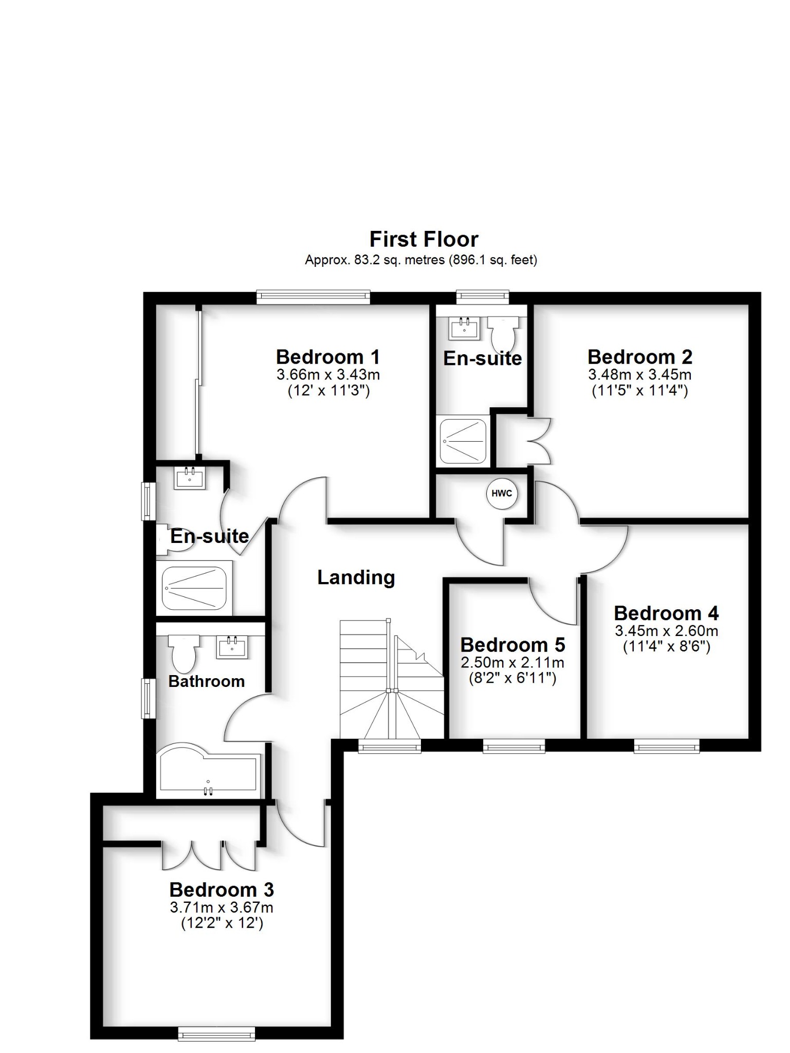 2 Shire Close, Whiteley, Fareham floorplan
