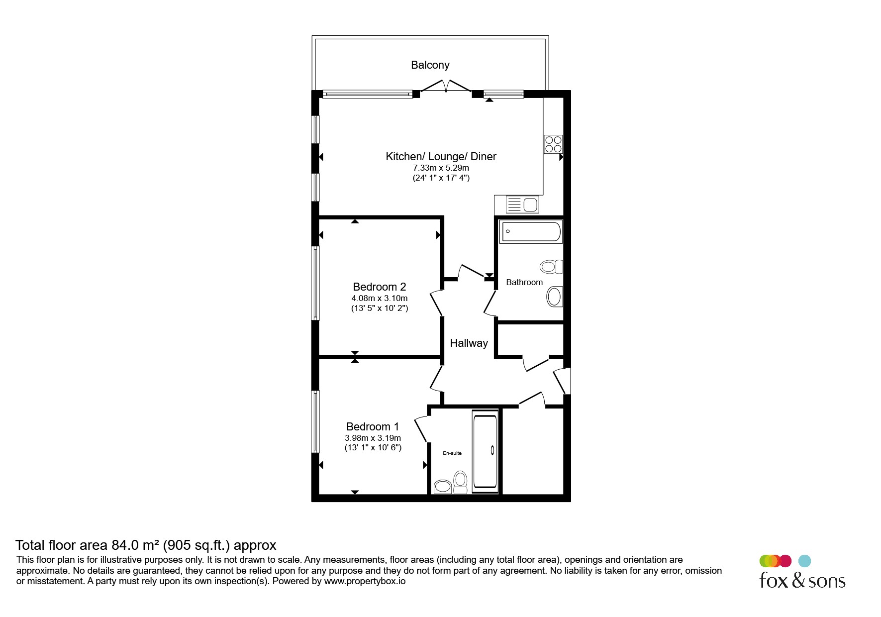 Flat 31, Television House, Meridian Way, SOUTHAMPTON floorplan