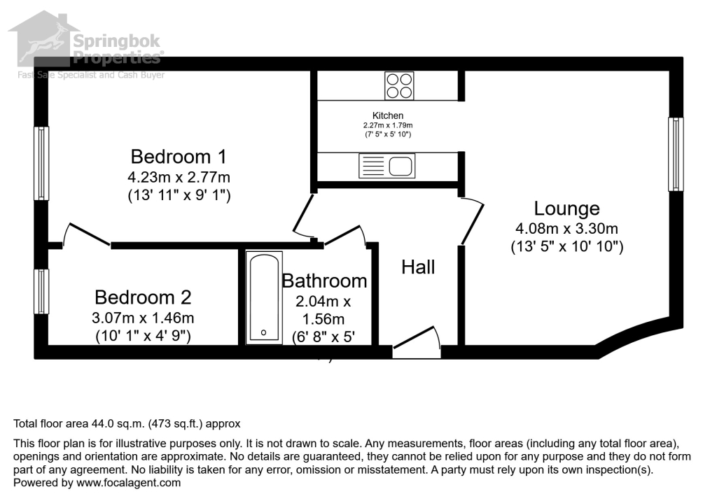 42 Street, Millport, Ayrshire KA28, 2 bedroom flat for sale