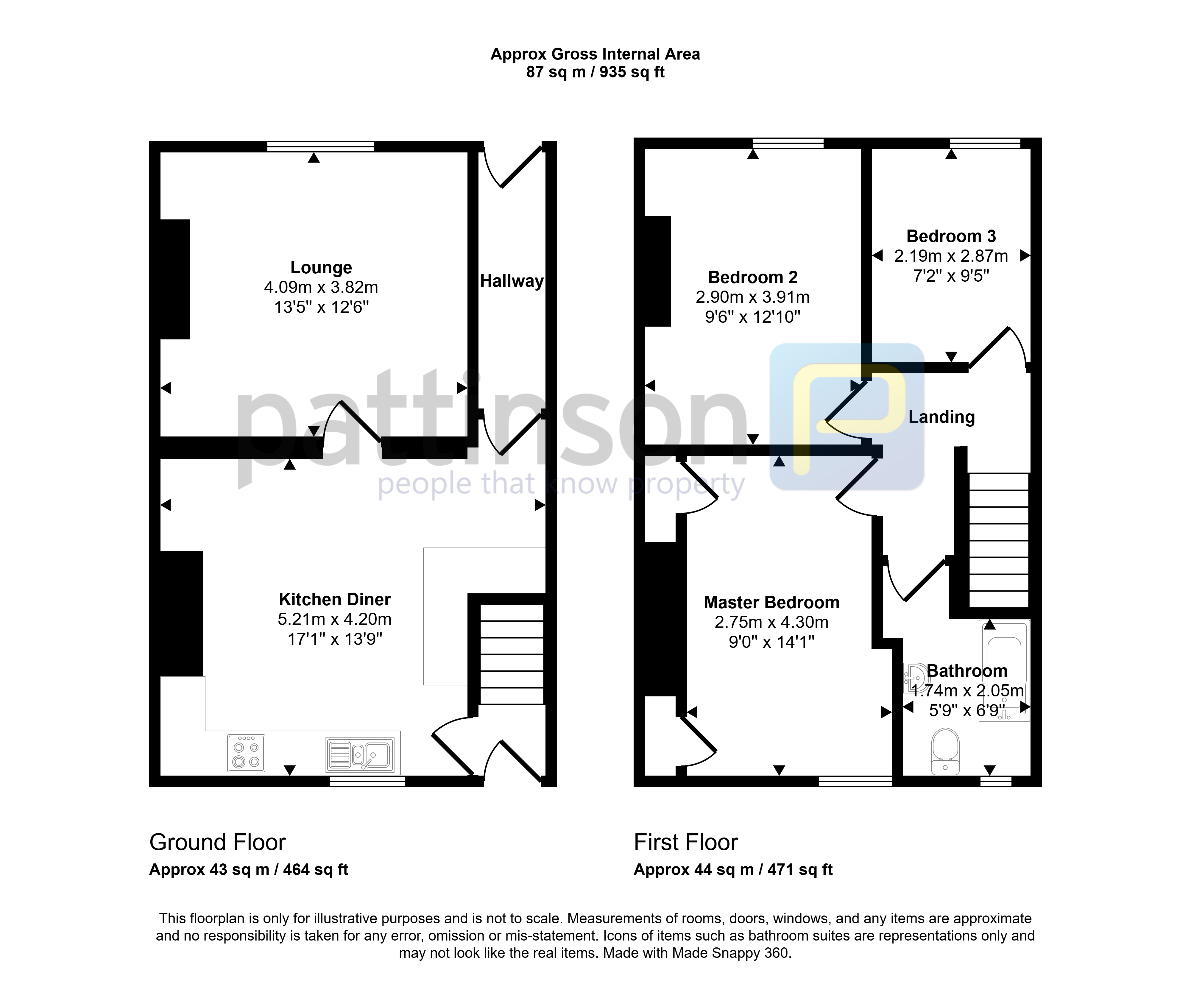 184, Hawthorn Road, Ashington floorplan