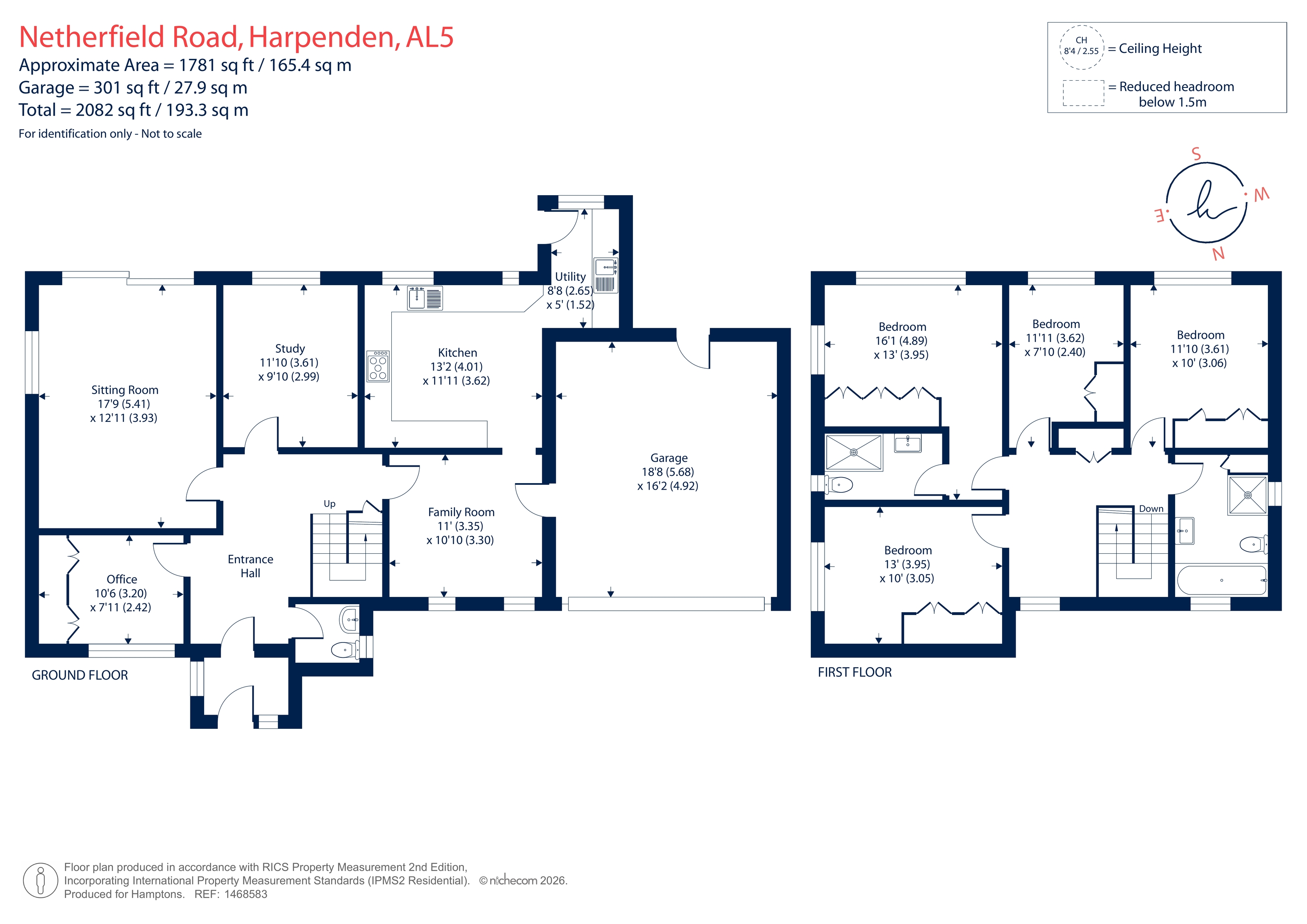 20, Netherfield Road, Harpenden floorplan