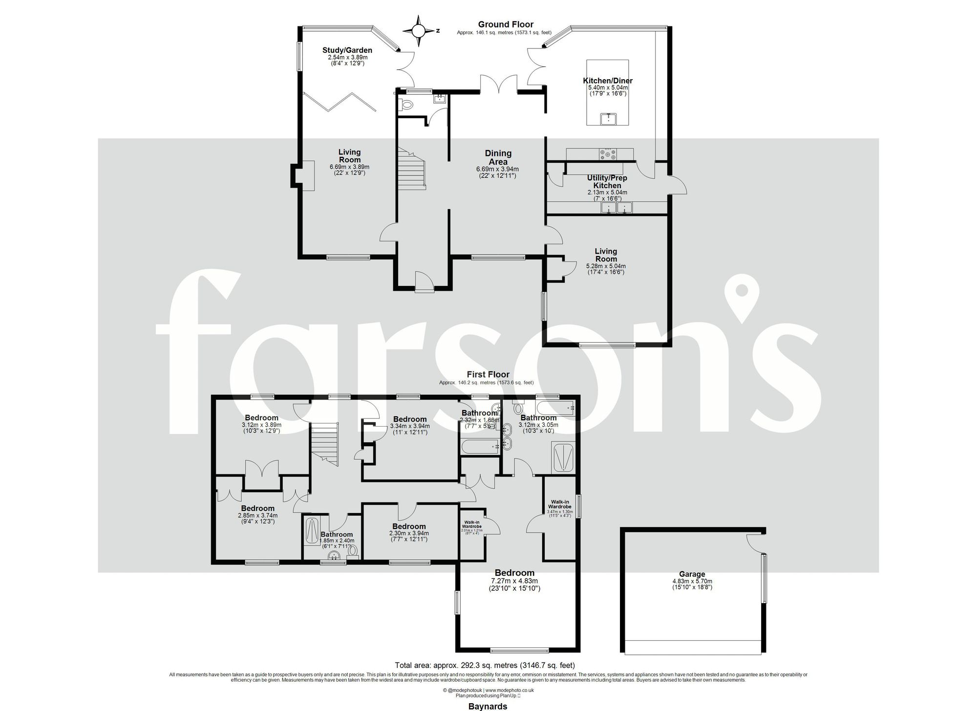 Baynards Grange Lane, Dunmow floorplan