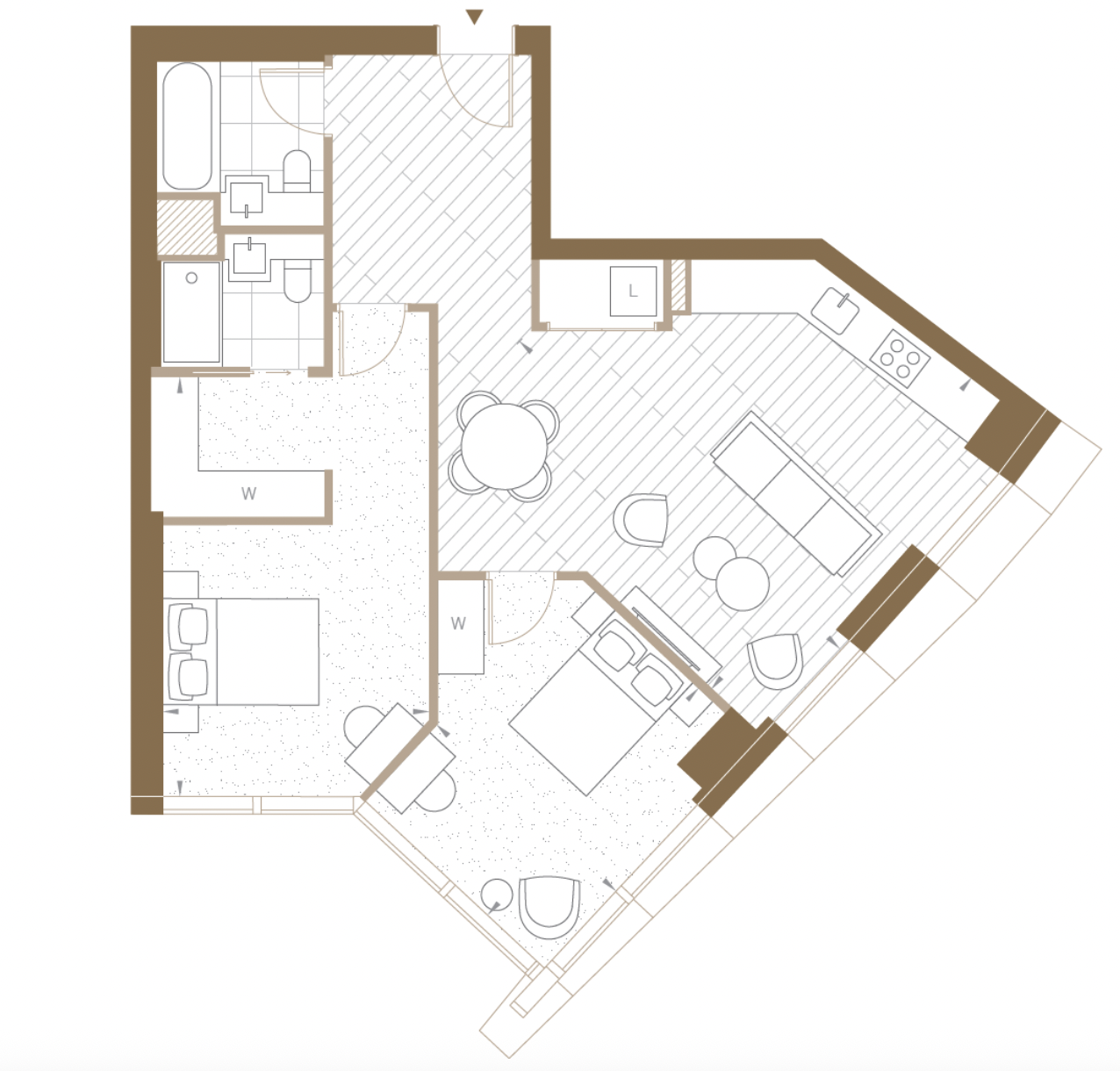 Aspen, Aspen, Canary Wharf, Marsh Wall, London floorplan