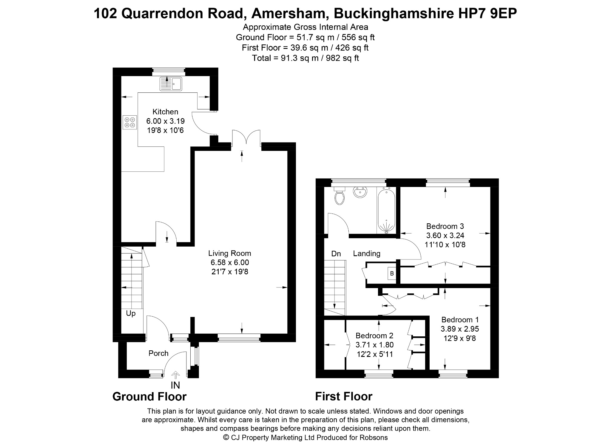 102 Quarrendon Road, Amersham floorplan
