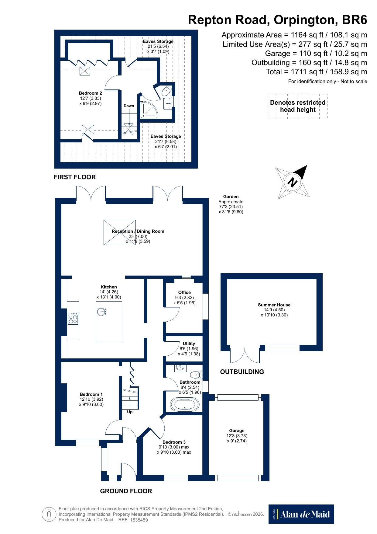 Repton Road, Orpington floorplan