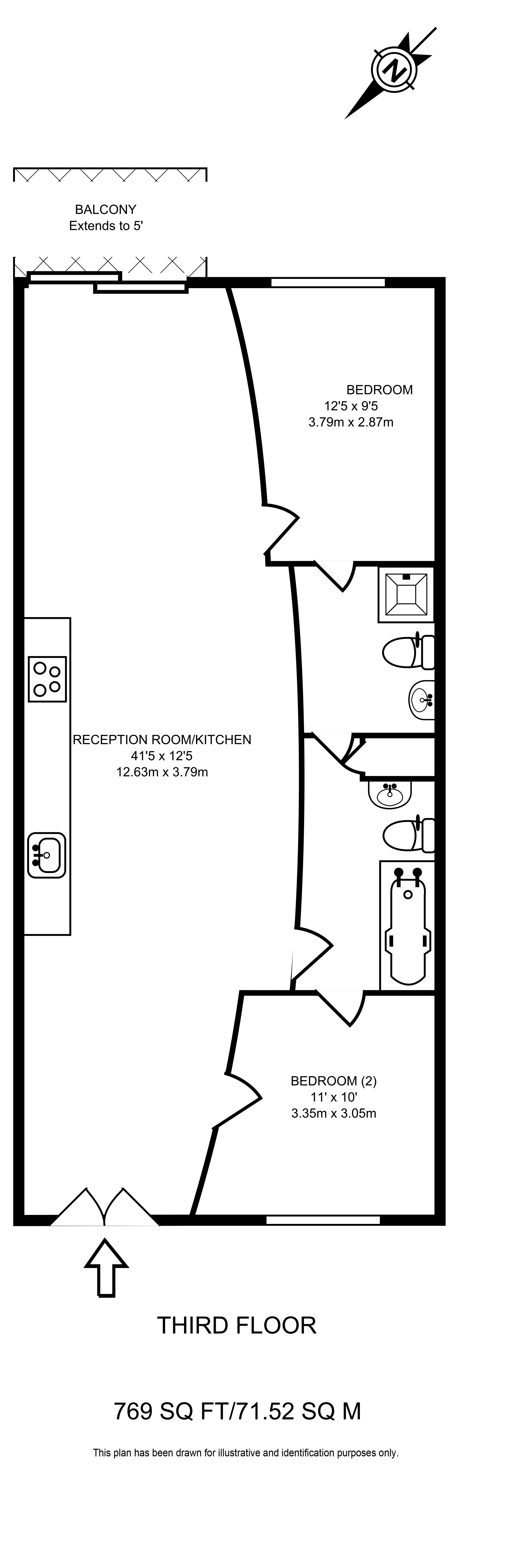 Roach Road, Bow, London E3, 2 bedroom flat to rent 63767173