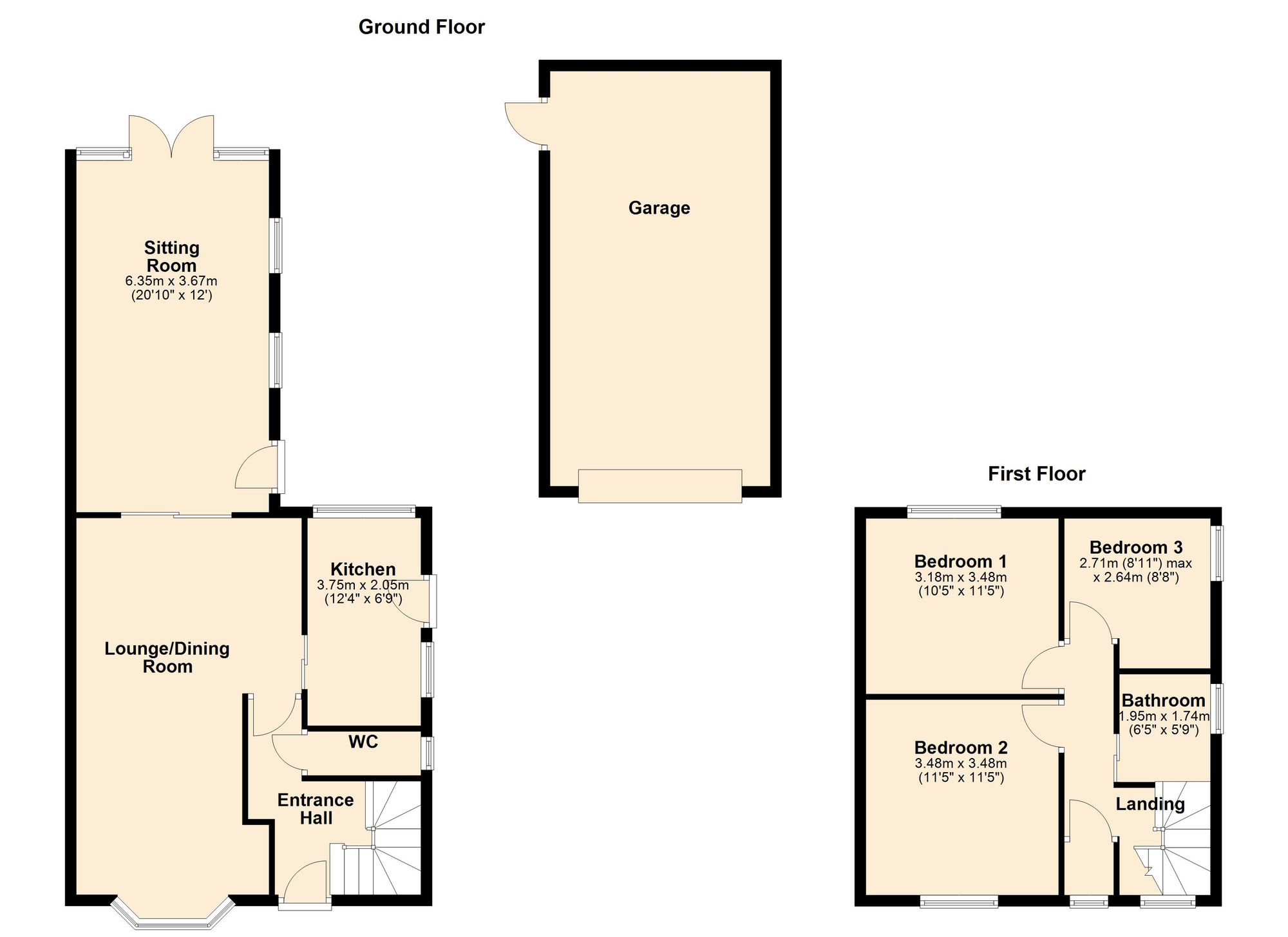 173 London Road, Peterborough floorplan