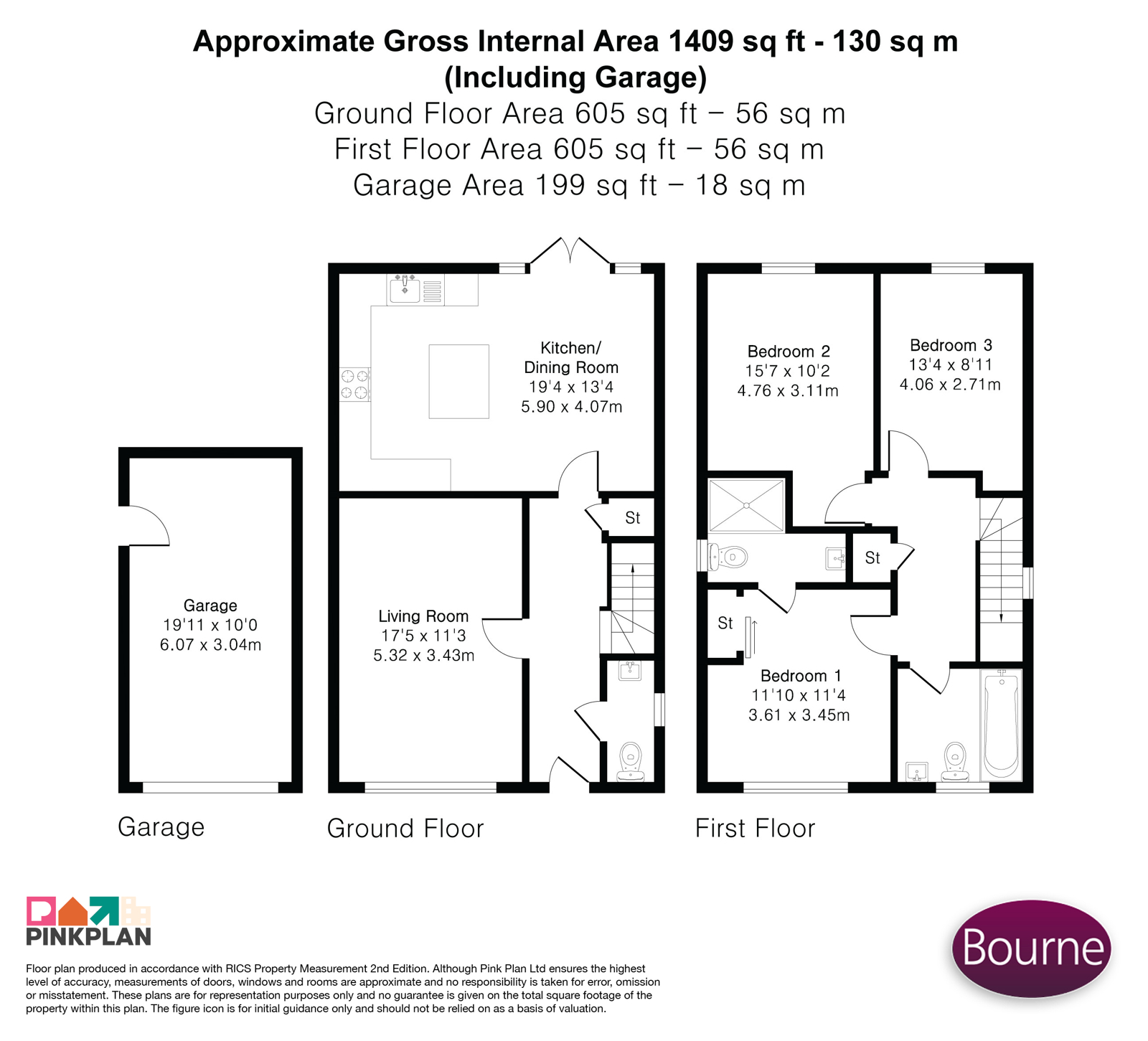 14, Goslings Place, Farnham floorplan