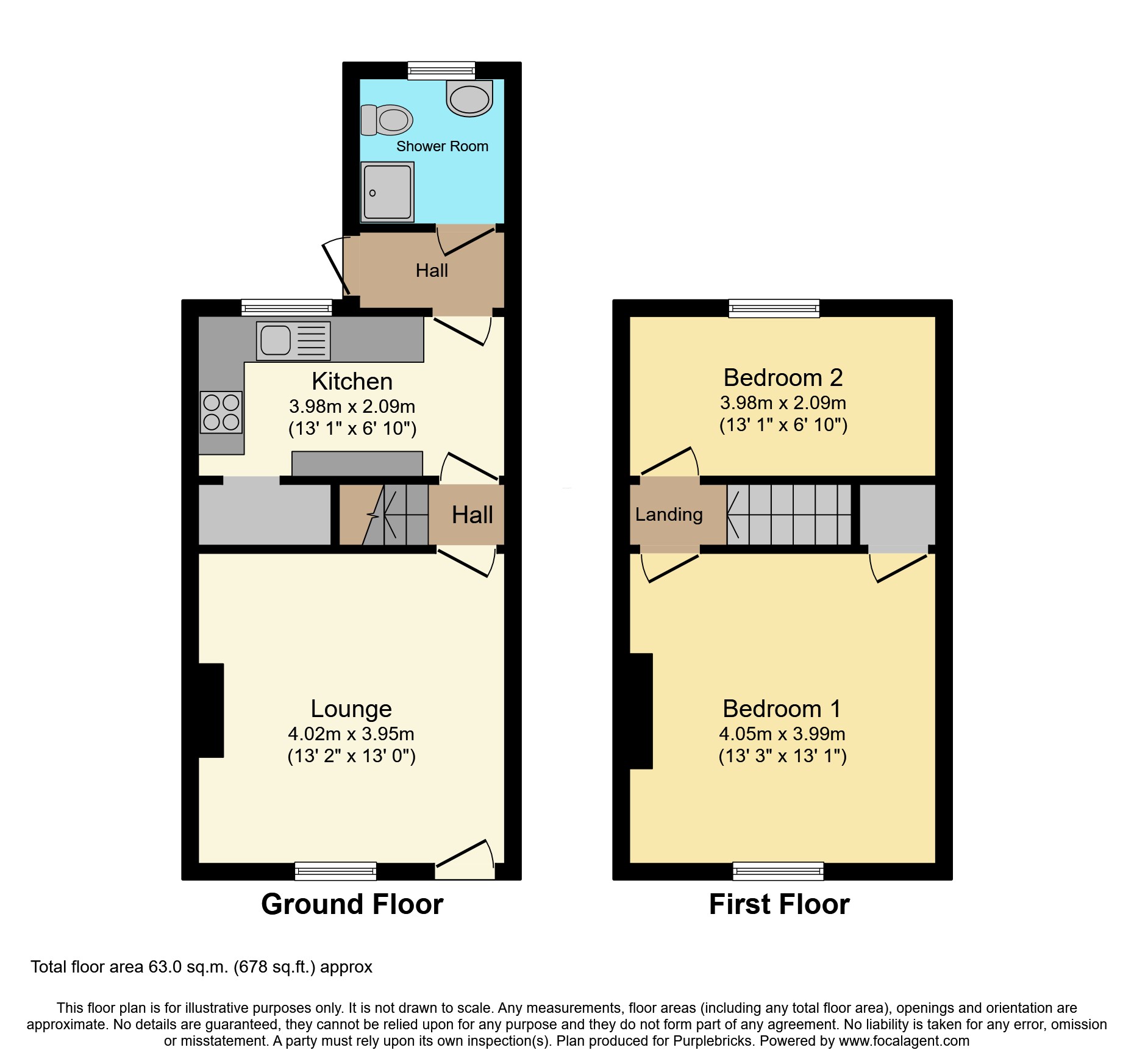 3, Cross Queen Street, Normanton floorplan