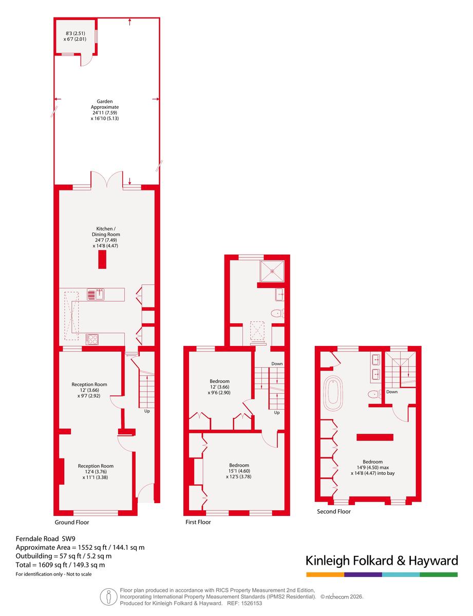 198, Ferndale Road, London floorplan