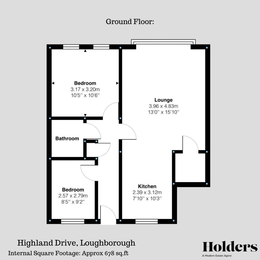 70A, Highland Drive, Loughborough floorplan