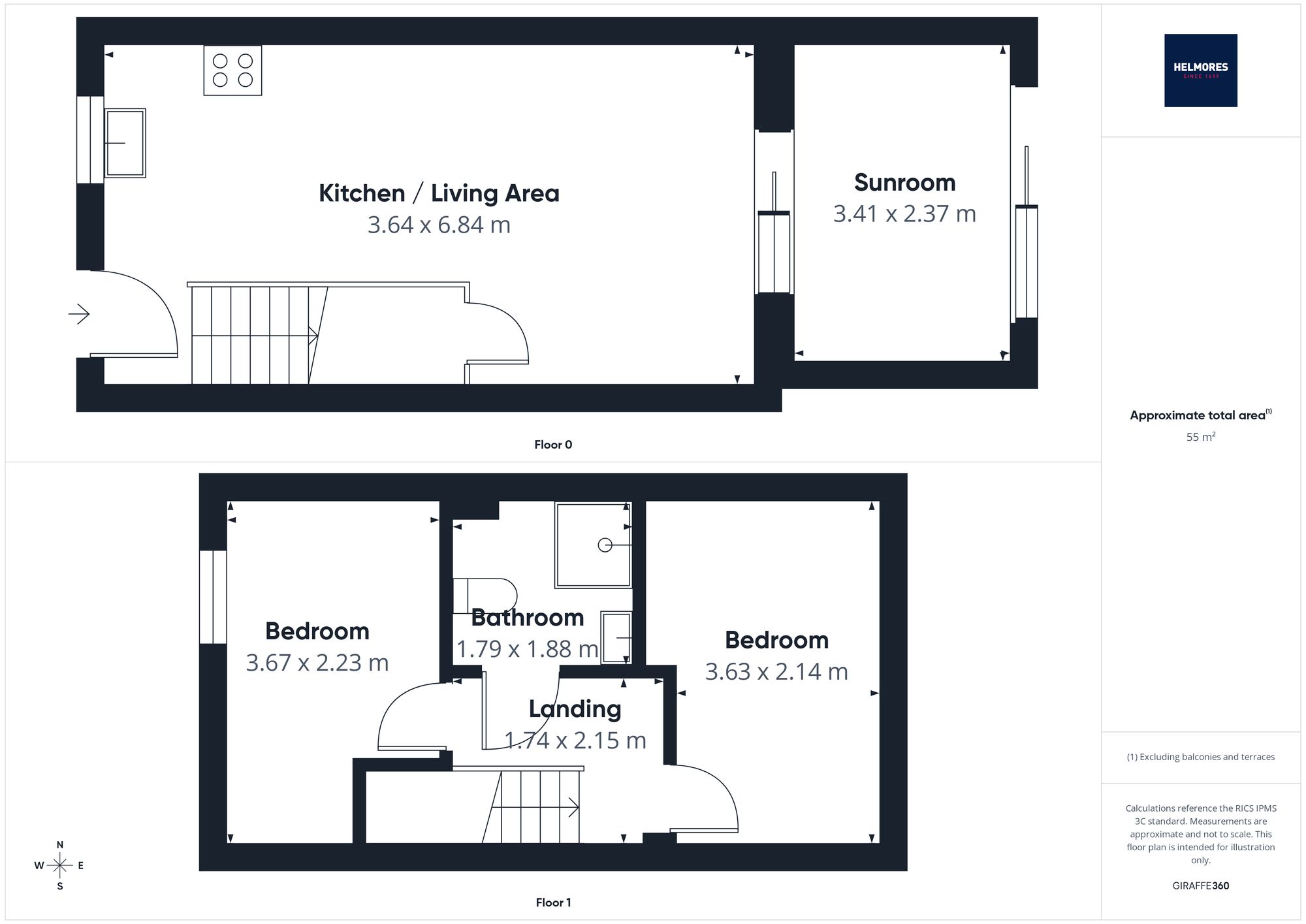 3 Farwell Mews Fore Street, North Tawton floorplan