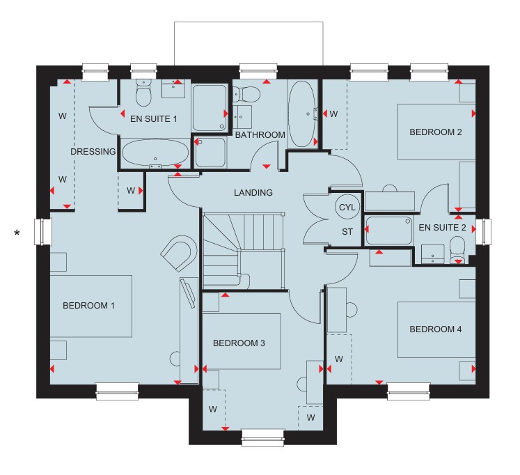 H864317, Hawthorn Rise, Peterchurch, Hereford floorplan