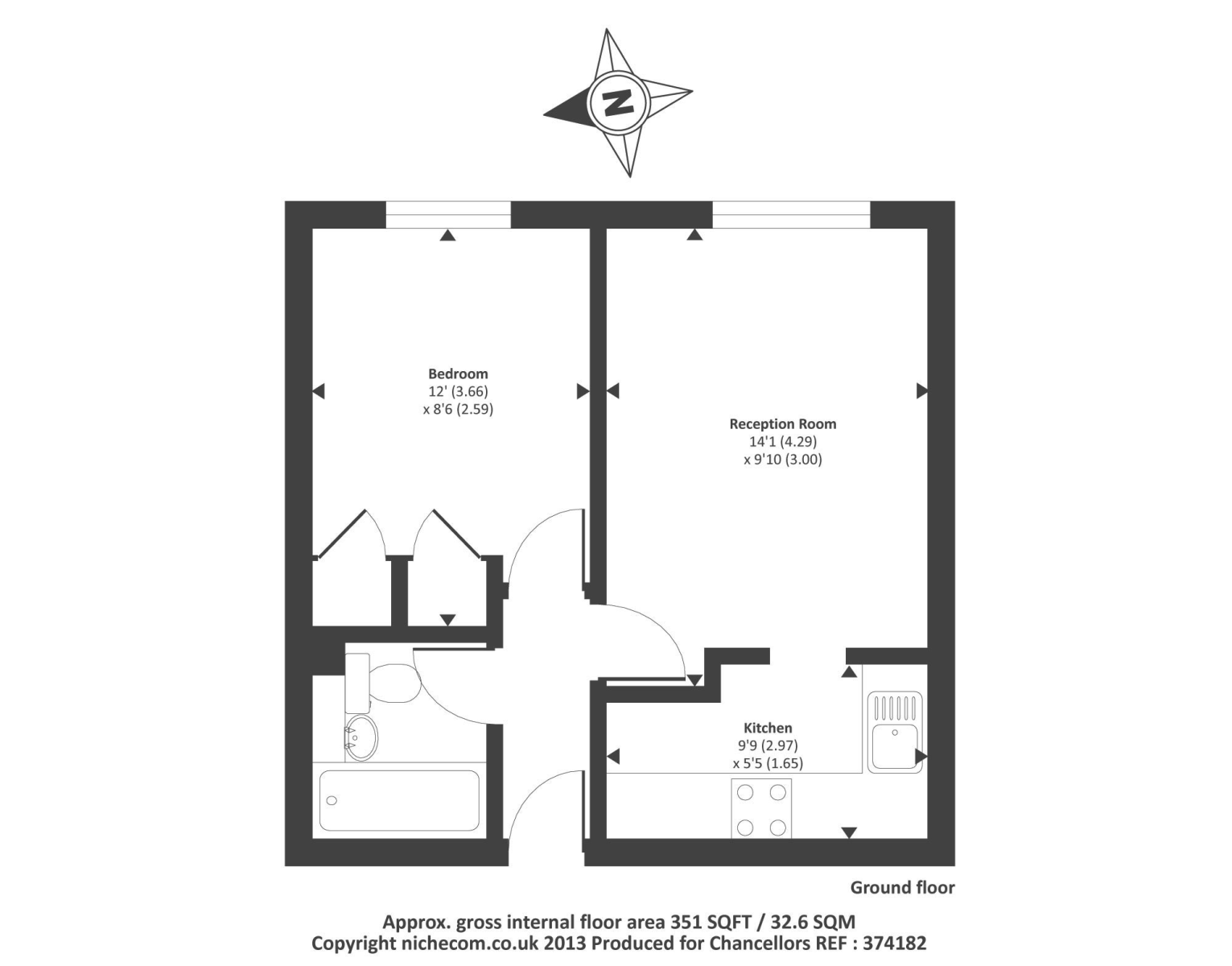 1 Bedrooms Flat to rent in Seymour Way, Sunbury On Thames TW16