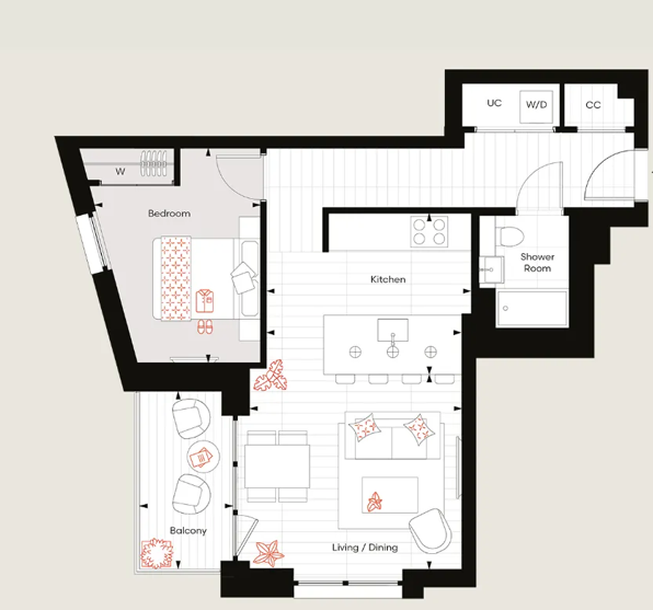 C1602, Bow Common Lane, London floorplan
