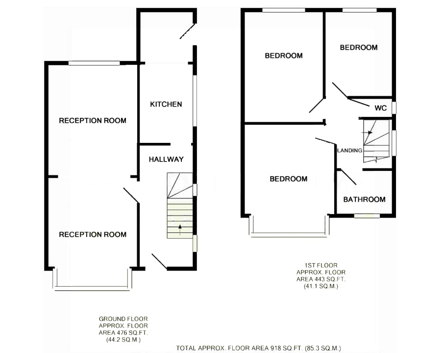 80, Milton Road, Manchester floorplan
