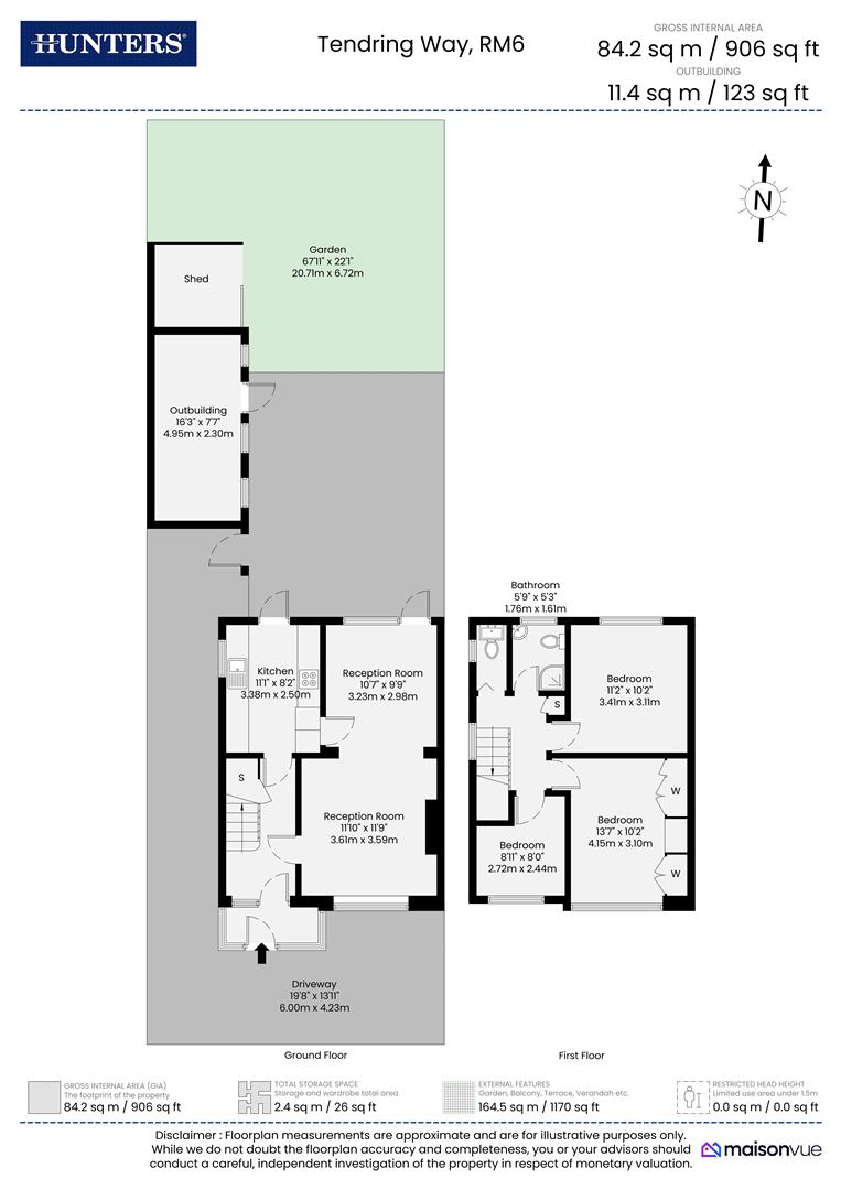5, Tendring Way, Romford floorplan