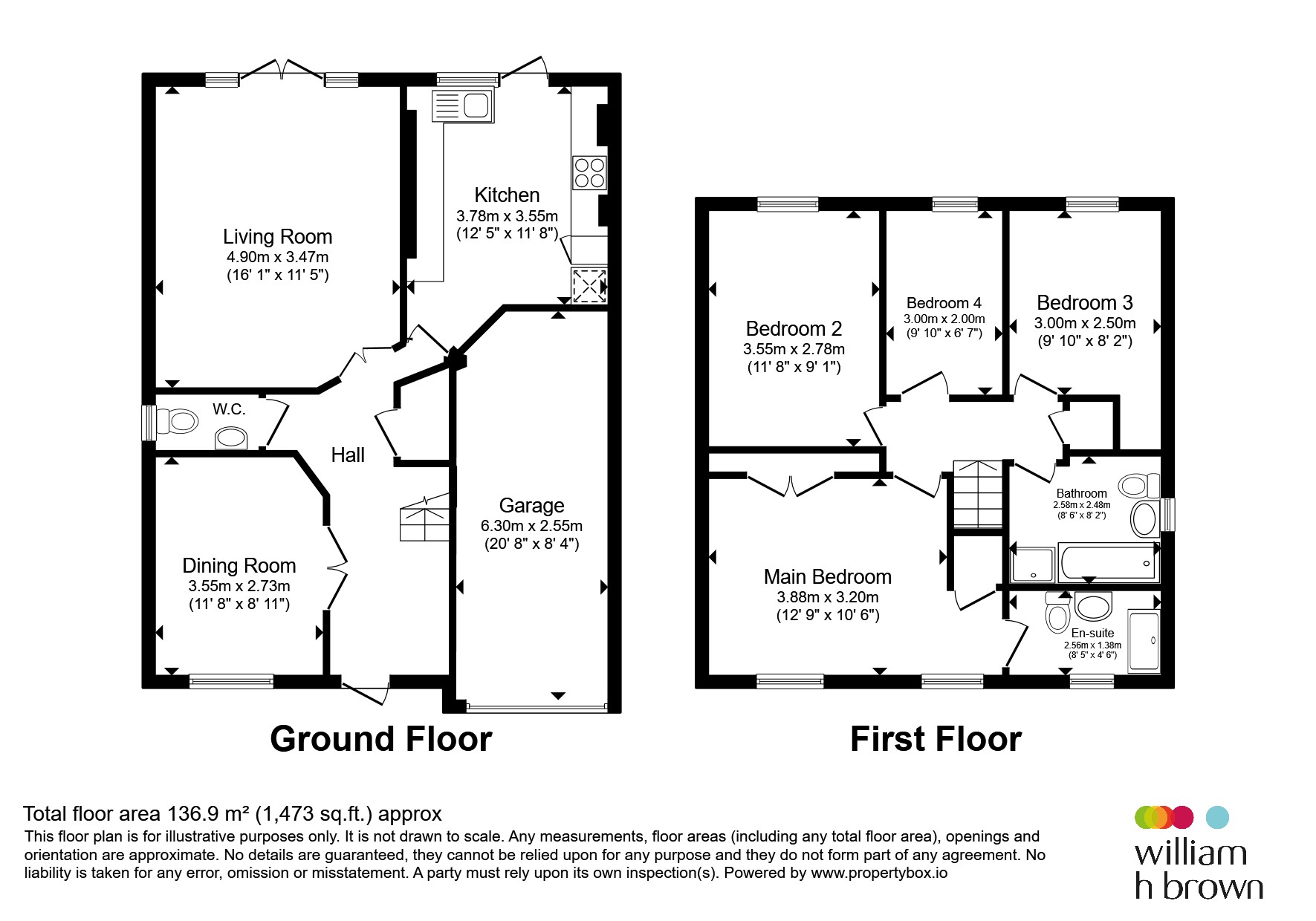 1, Leighton Close, Wellingborough floorplan