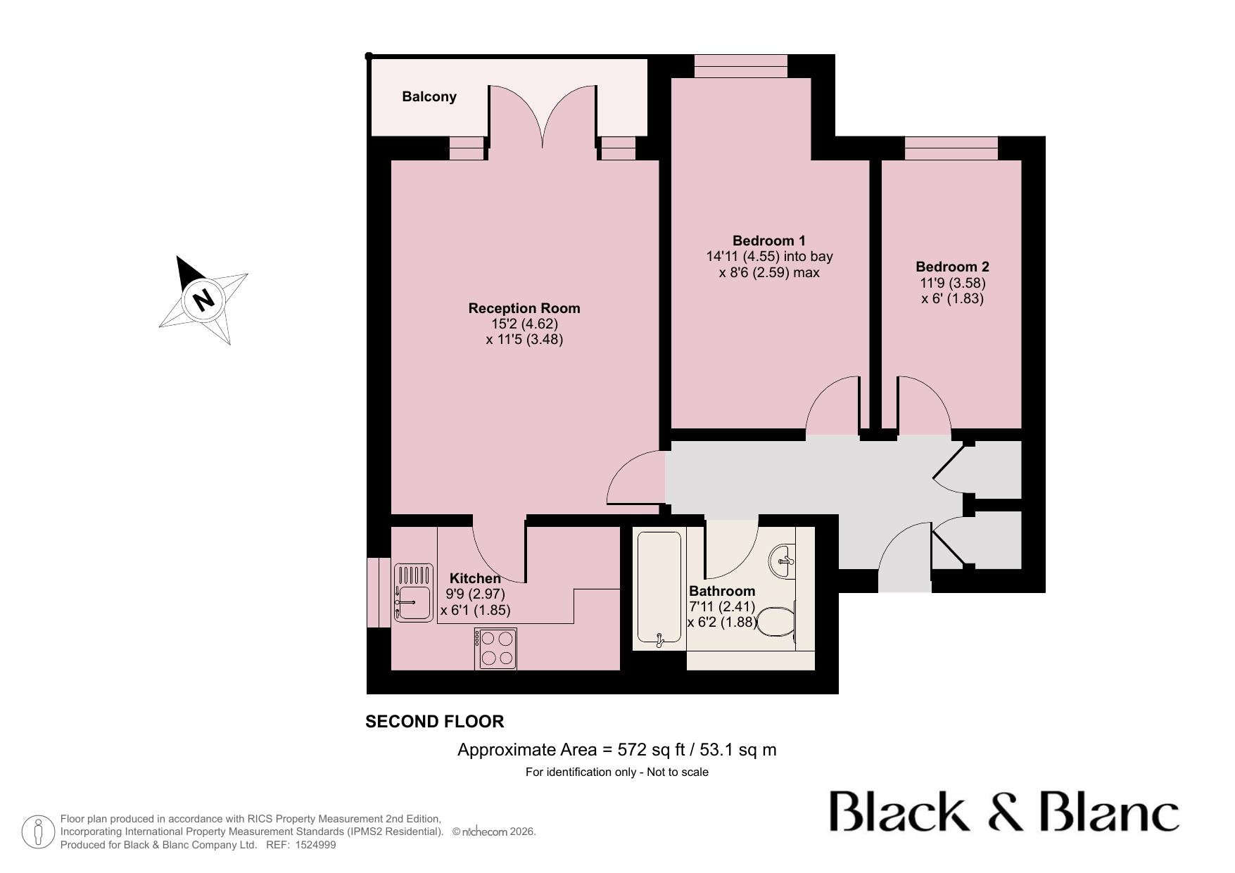 Flat 9, Chartwell Lodge, 9, Brackley Road, Beckenham floorplan