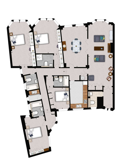 9,, Strathmore Court, London floorplan