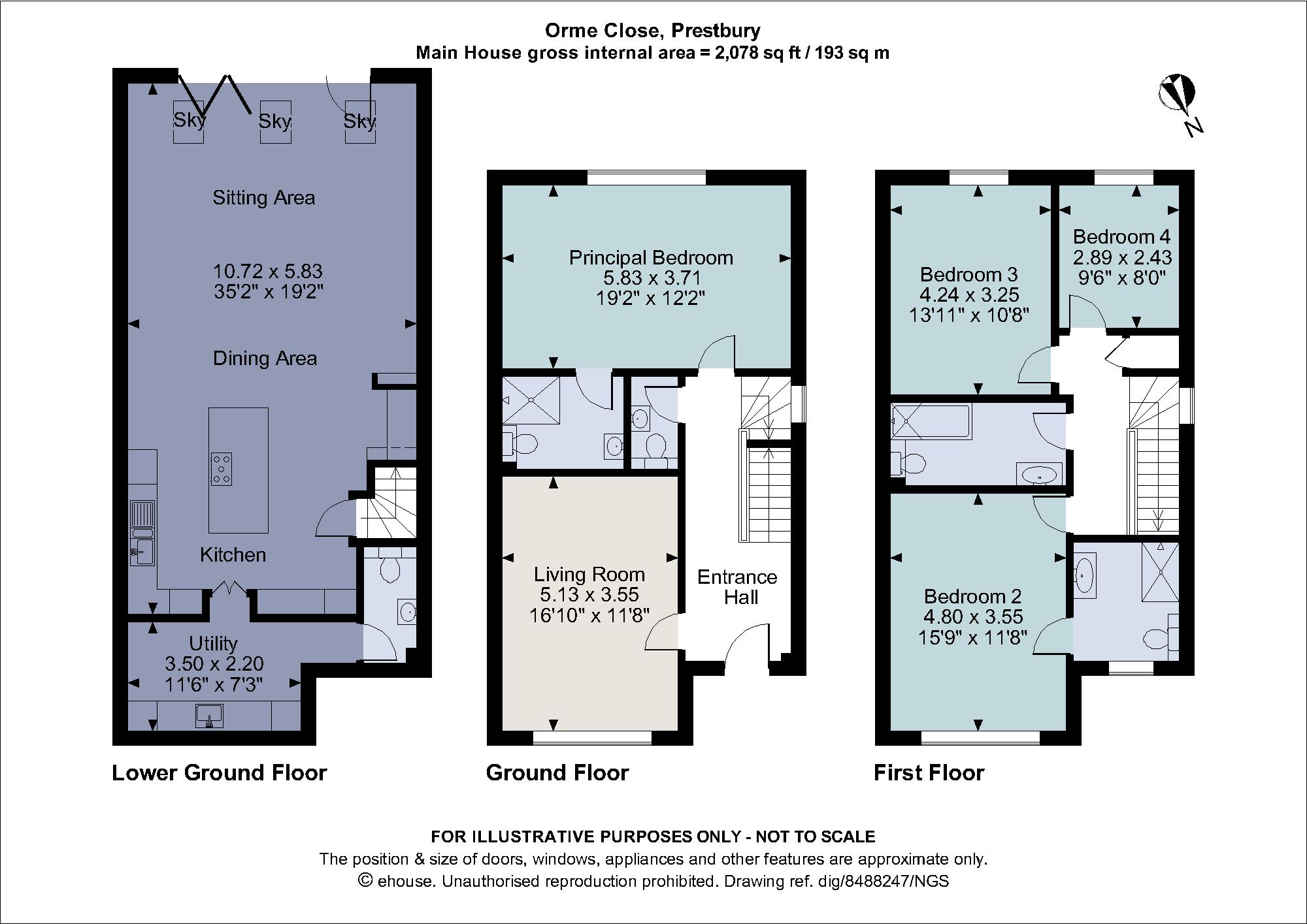 Orme Close, Prestbury, Macclesfield, Cheshire SK10, 4 bedroom semi
