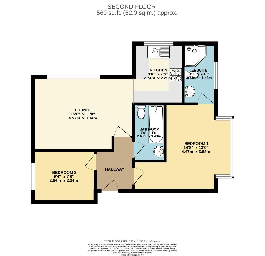 Flat 6, Saxon Lodge, 8, Woodlands Road, Whalley Range floorplan
