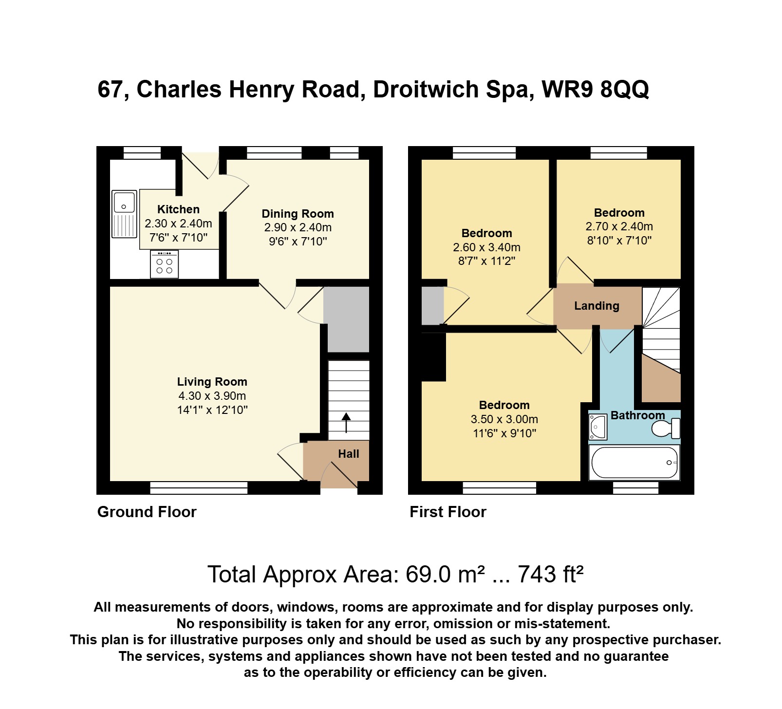 67, Charles Henry Road, Worcestershire floorplan