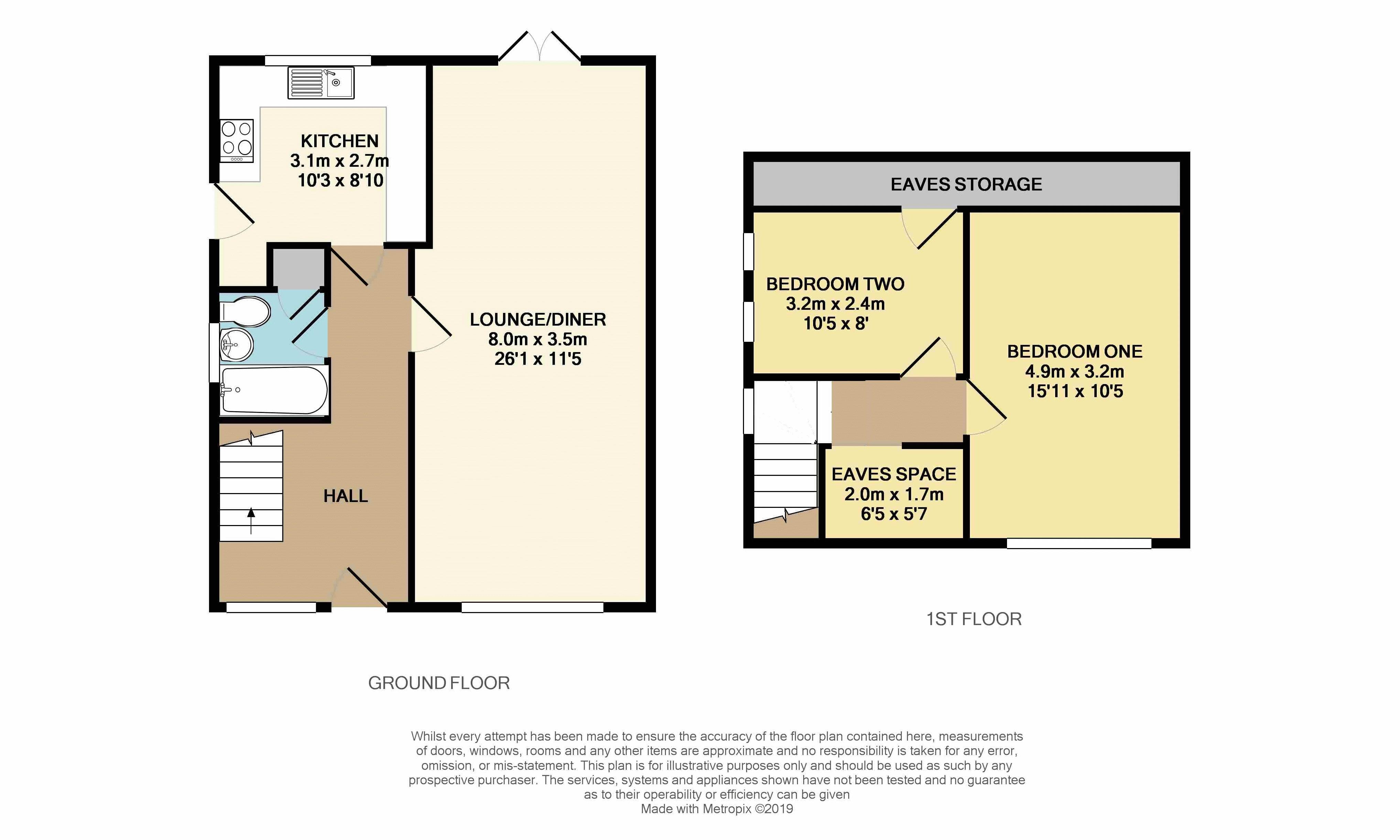 2 Bedrooms Semi-detached house for sale in Huge Rear Garden, Garage, 26' Living Area... LU5