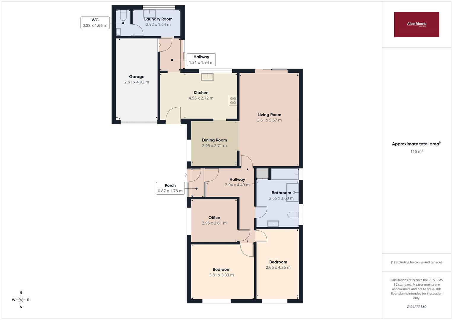 31, Wedderburn Road, Malvern floorplan