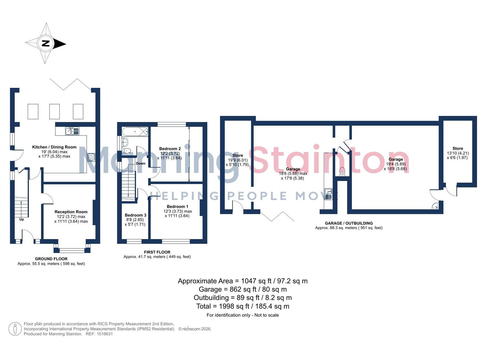 142, Horbury Road, West Yorkshire floorplan