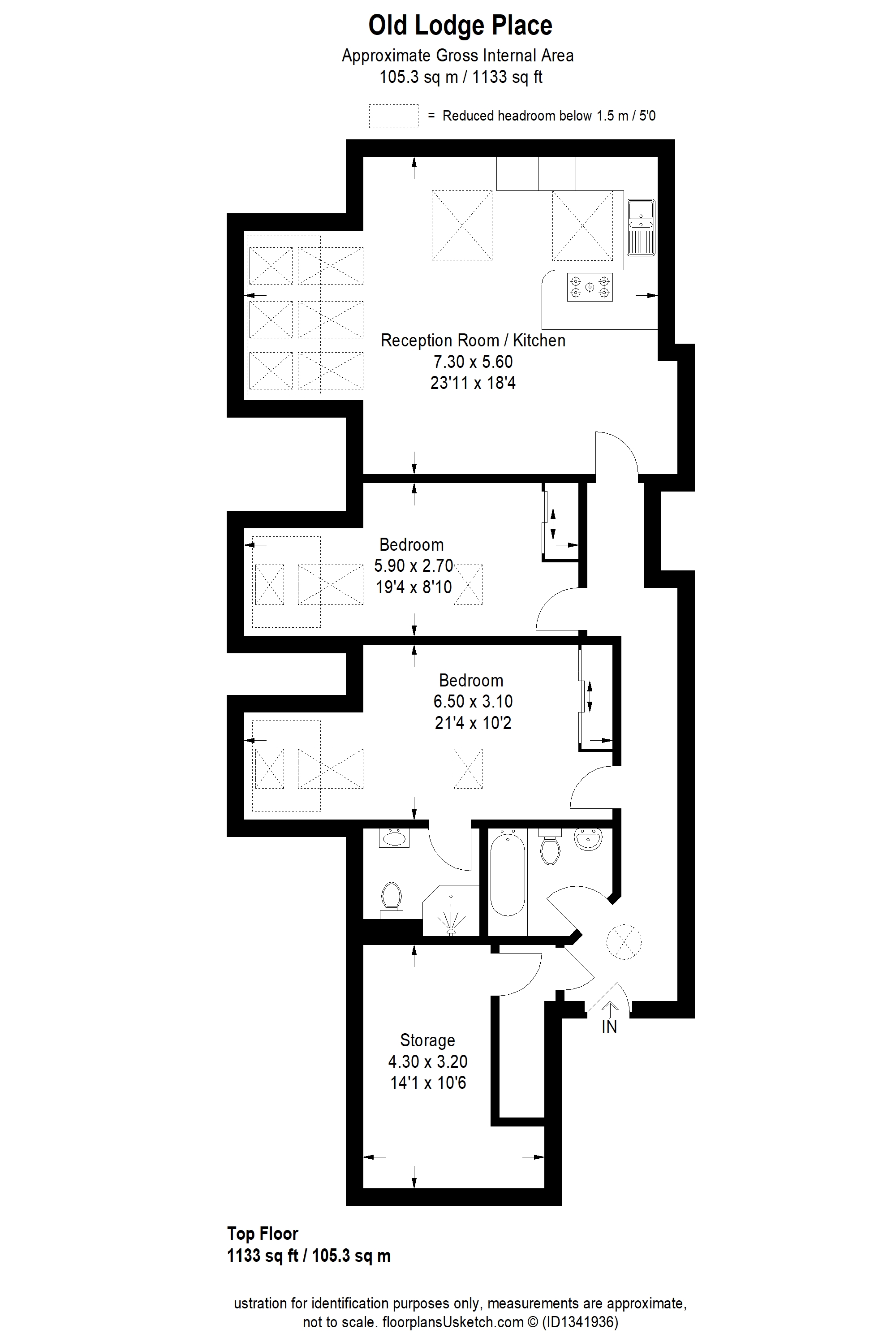 Old Lodge Place, St Margarets floorplan