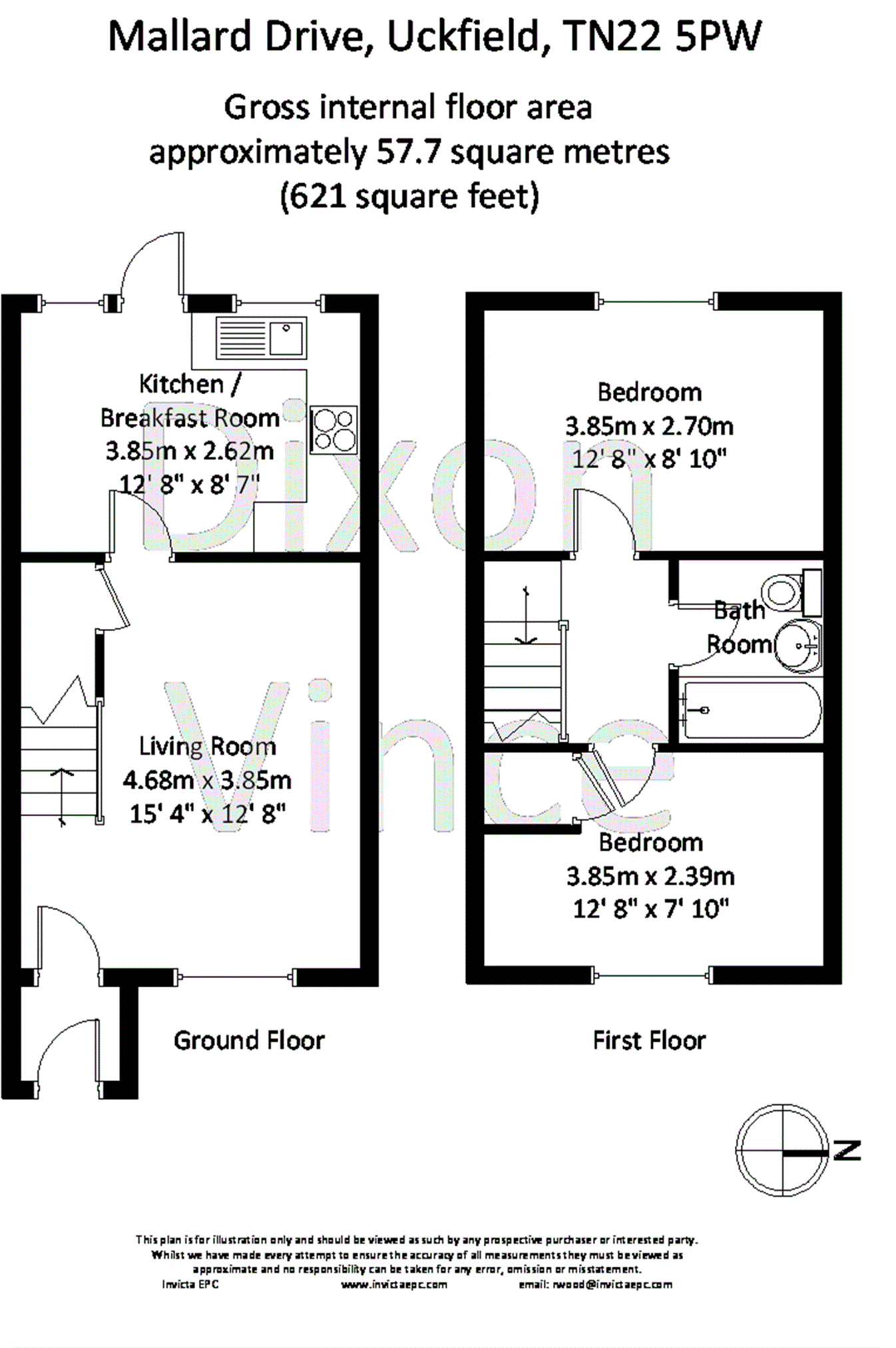 2 Bedrooms Semi-detached house for sale in Mallard Drive, Ridgewood, Uckfield TN22