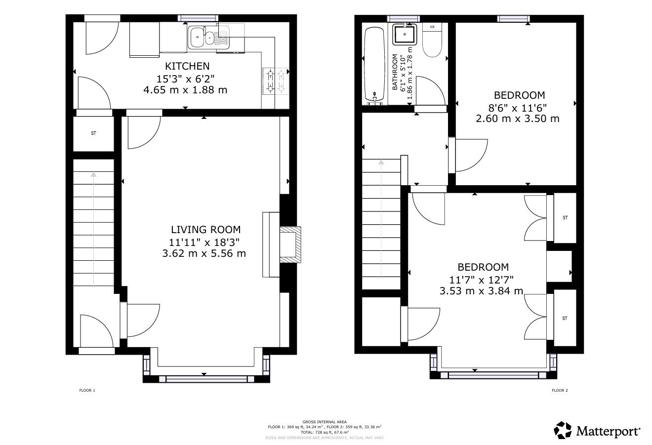 77, The Oval, Glasgow floorplan
