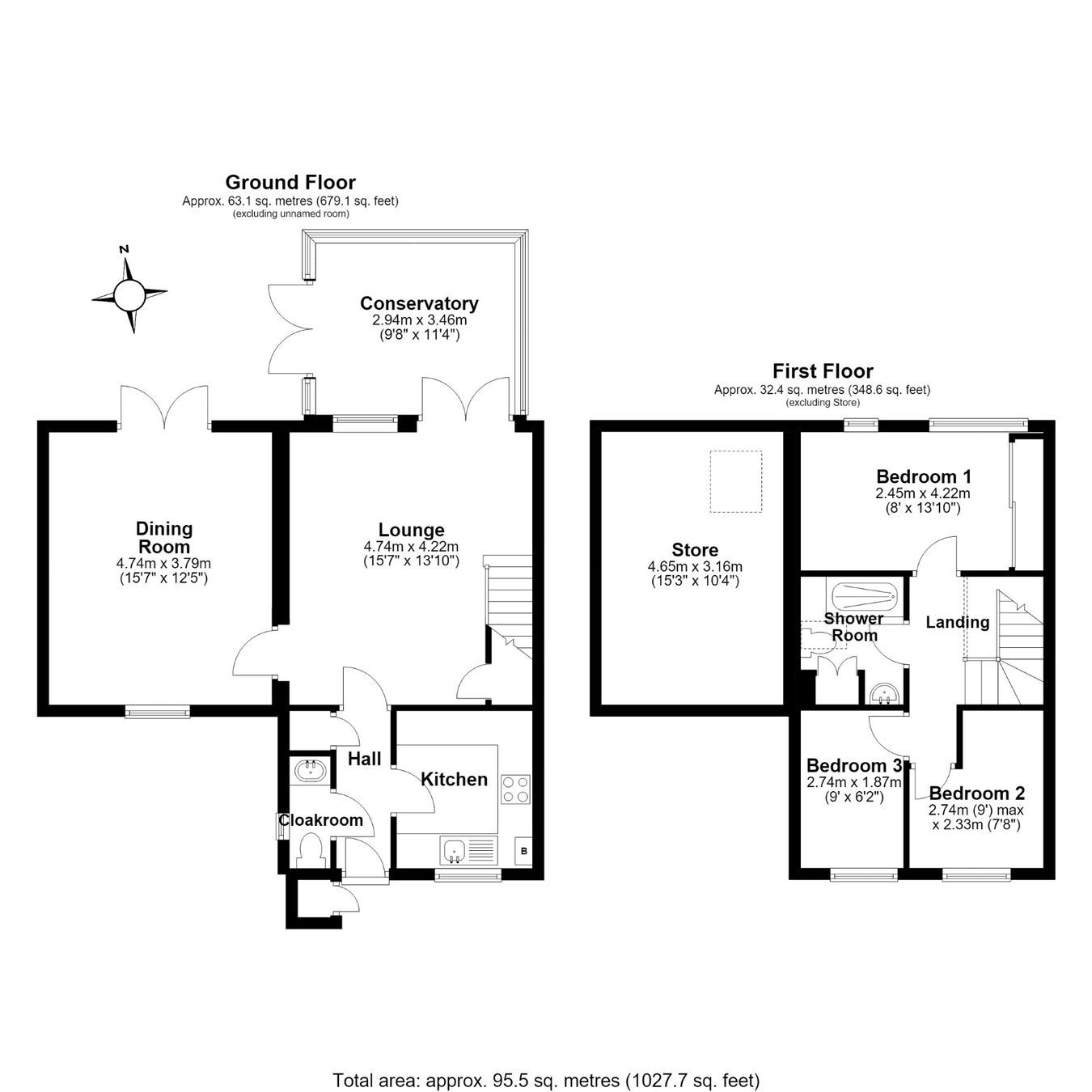 45, Alban Road, Letchworth Garden City floorplan