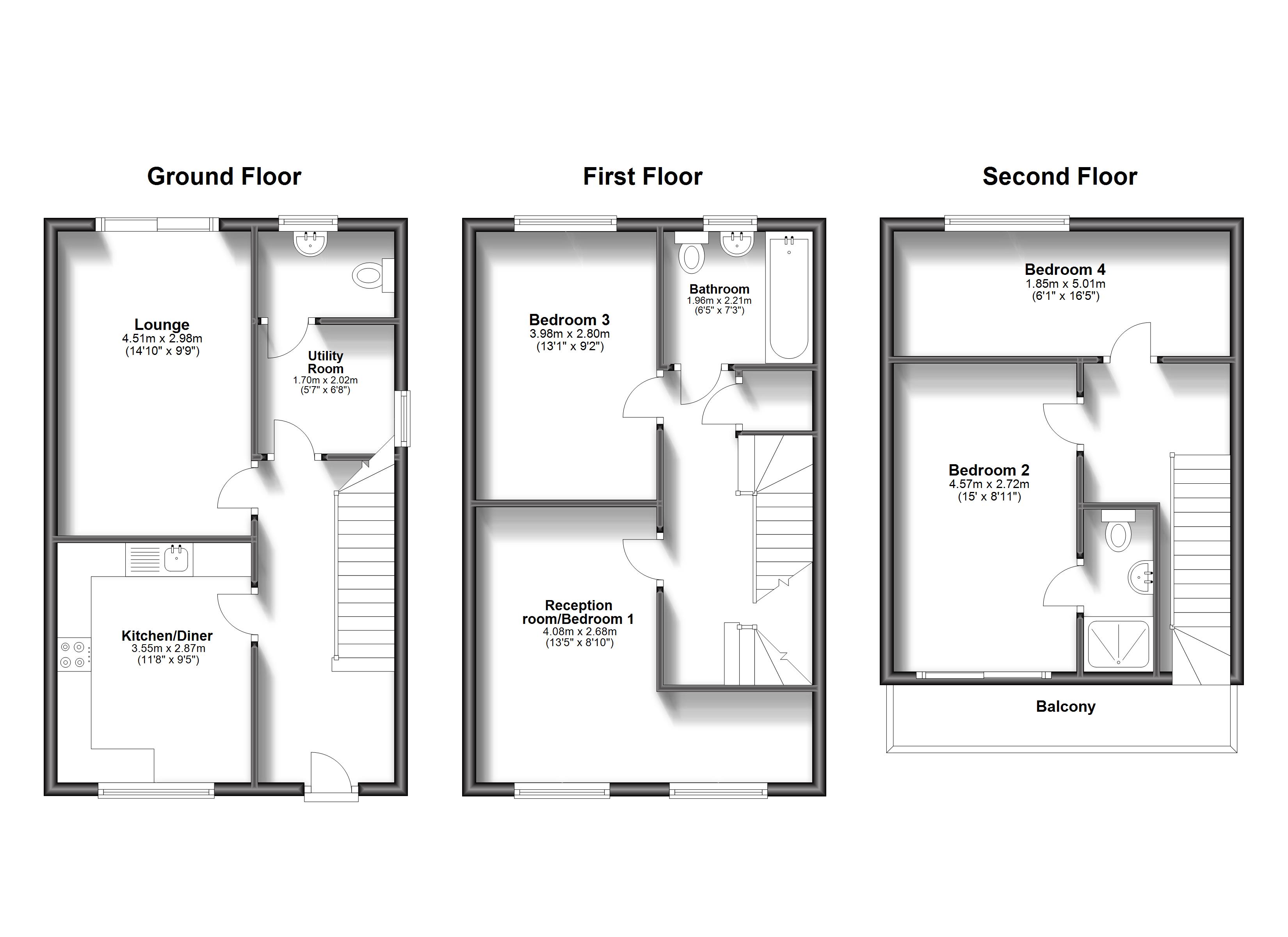 12, Bluebell Walk, Tunbridge Wells floorplan